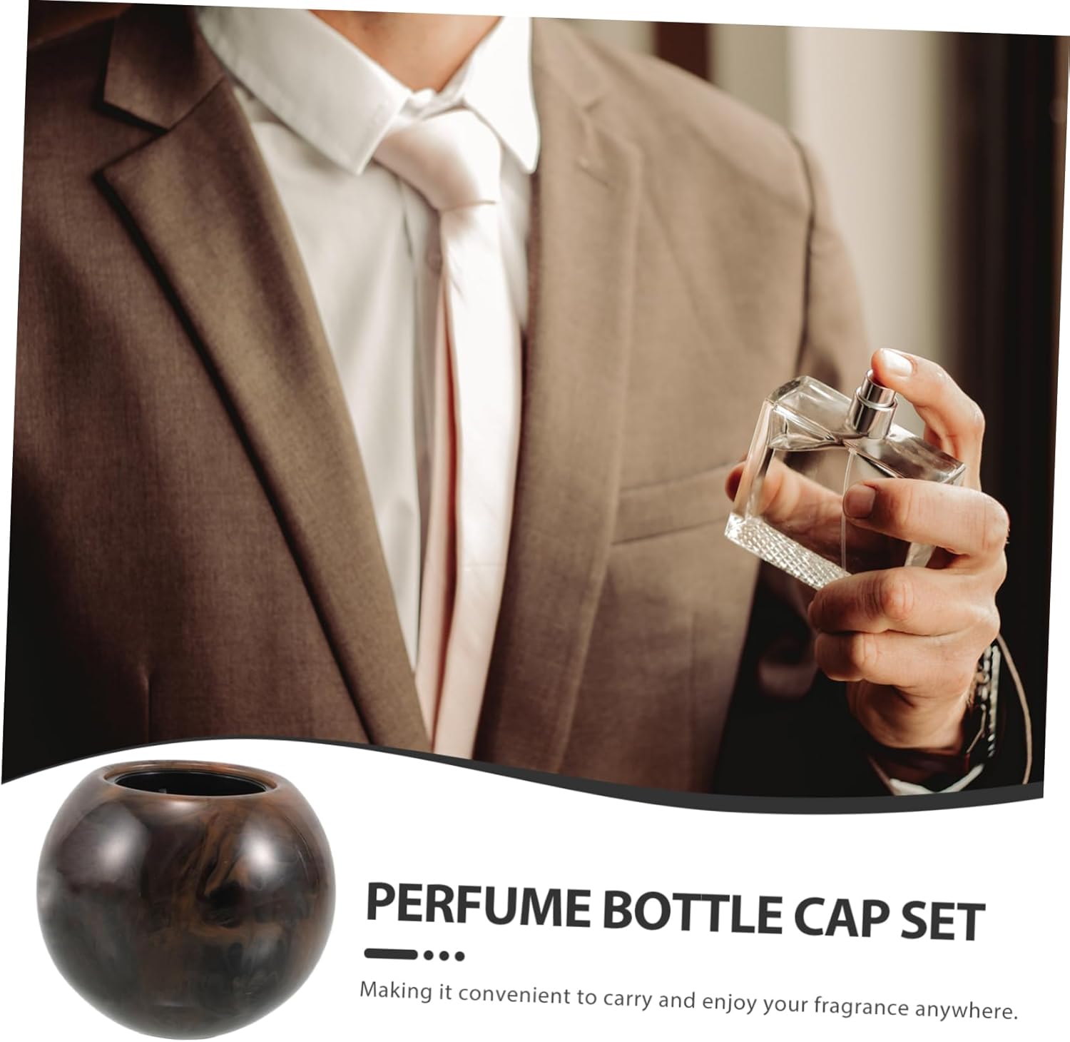 Resin Caps for Mini Perfume Bottles 4pcs 15 Teeth Replacement
