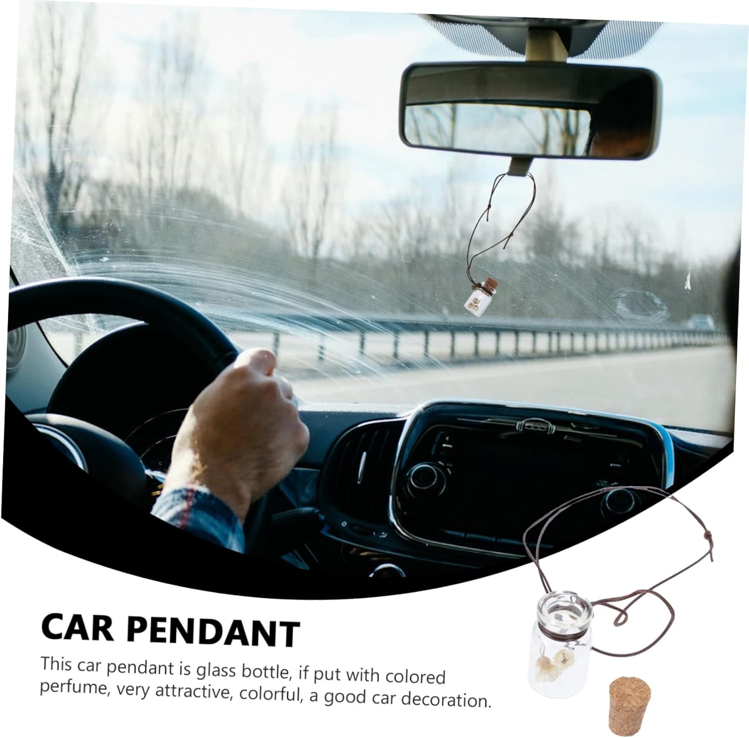 MAGICLULU 4pcs Empty Perfume Spray Bottles for Car Freshener and Decor