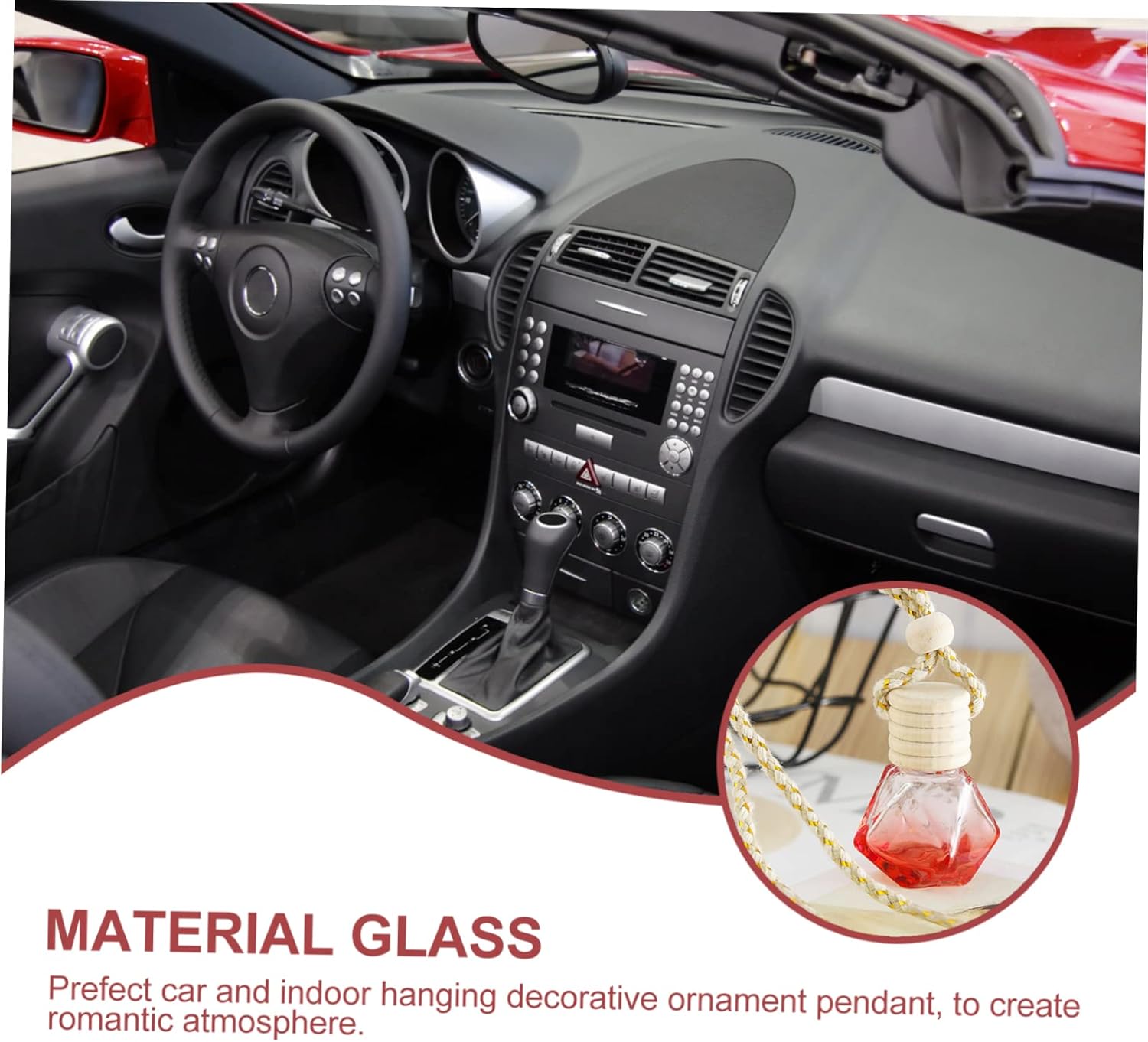 Alipis 5Pcs Car Hanging Perfume Bottle Diffuser Pendant for Home and Car Decor