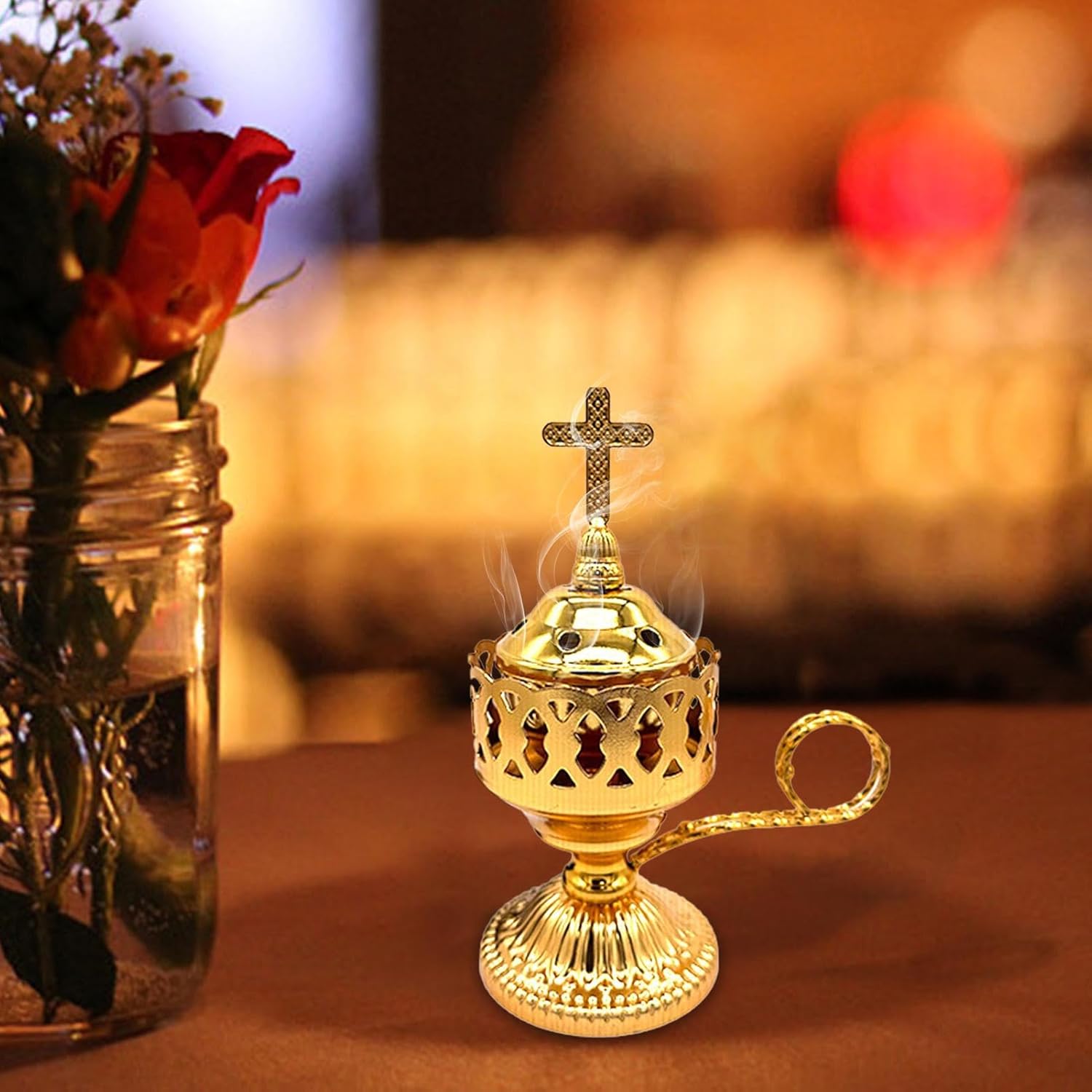 Electric Incense Burner with Metal Oud Holder