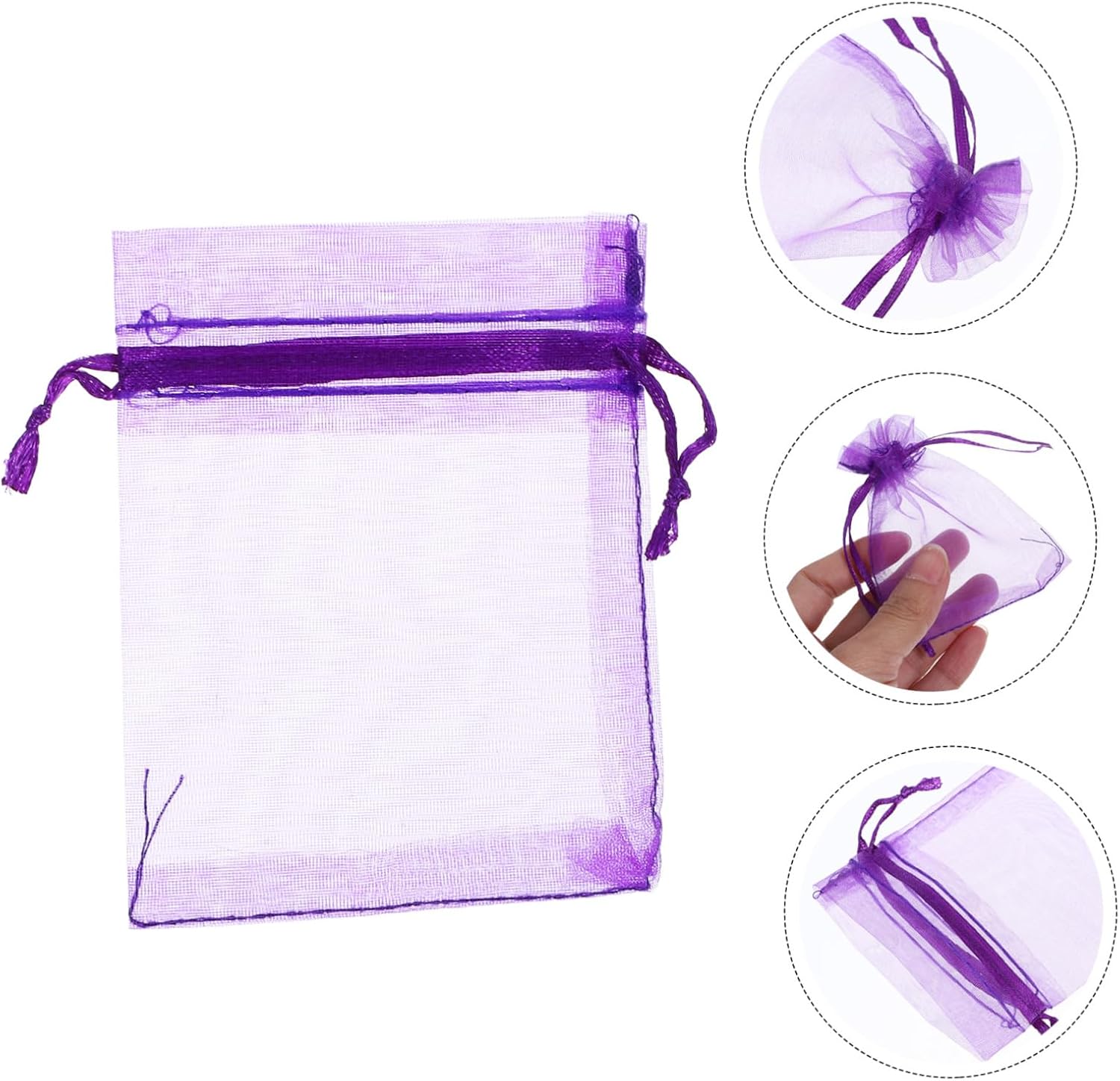 BIUDECO 100Pcs Drawstring Lavender Sachet Bags for DIY and Home Fragrance Use