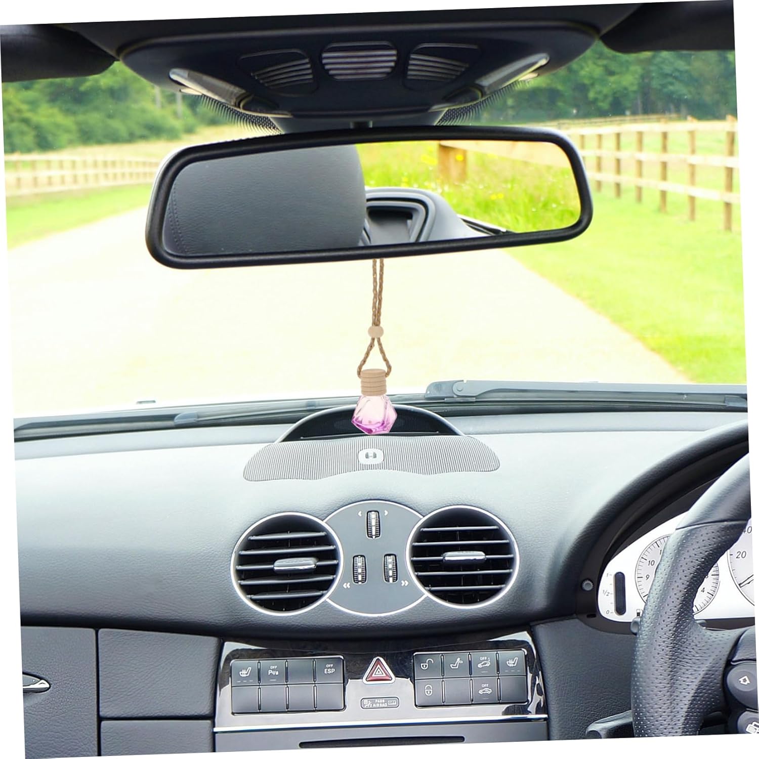 5Pcs Car Hanging Perfume Diffuser Bottles with Lid and String for Rearview Mirror Decor