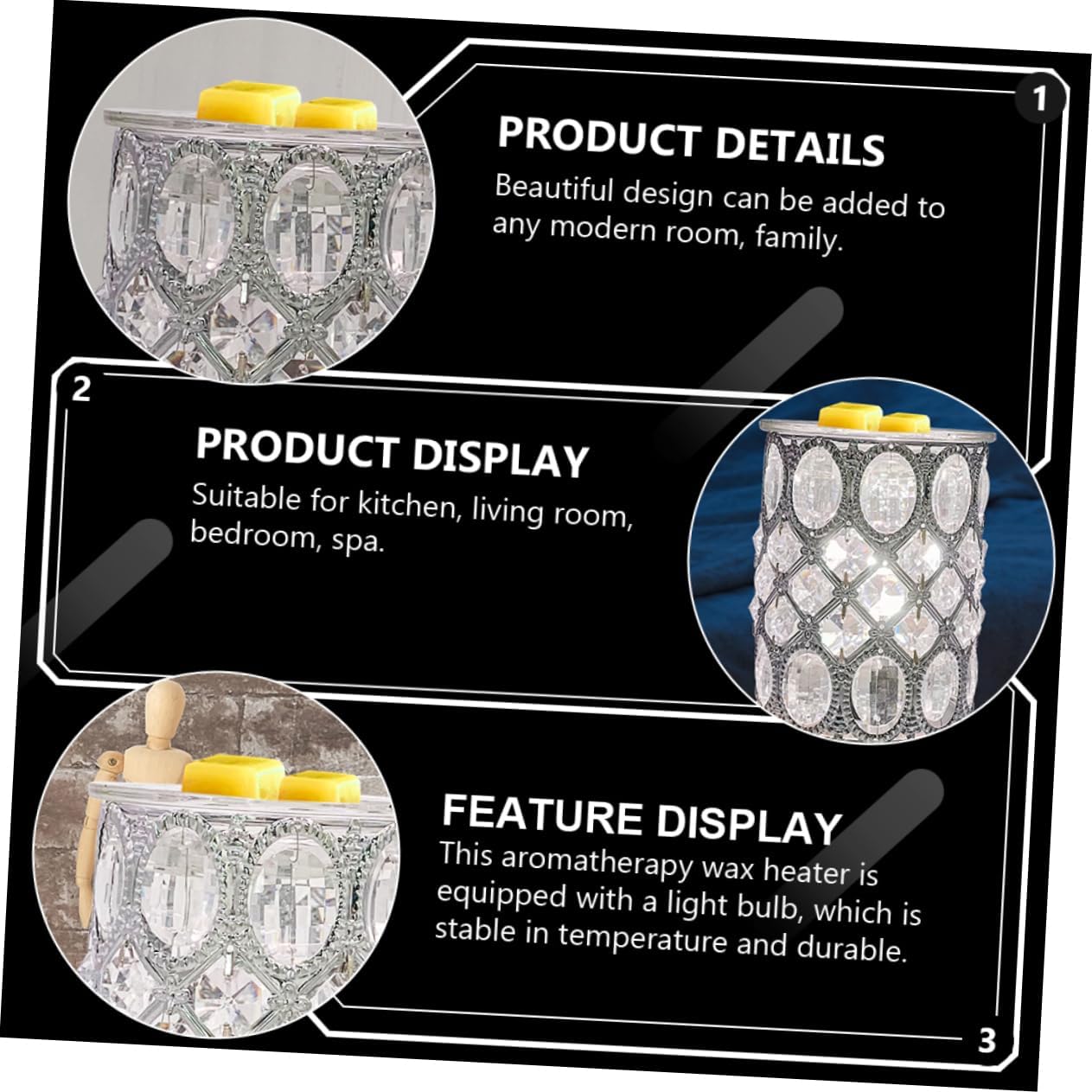 White Glass Aromatherapy Lamp for Home Relaxation