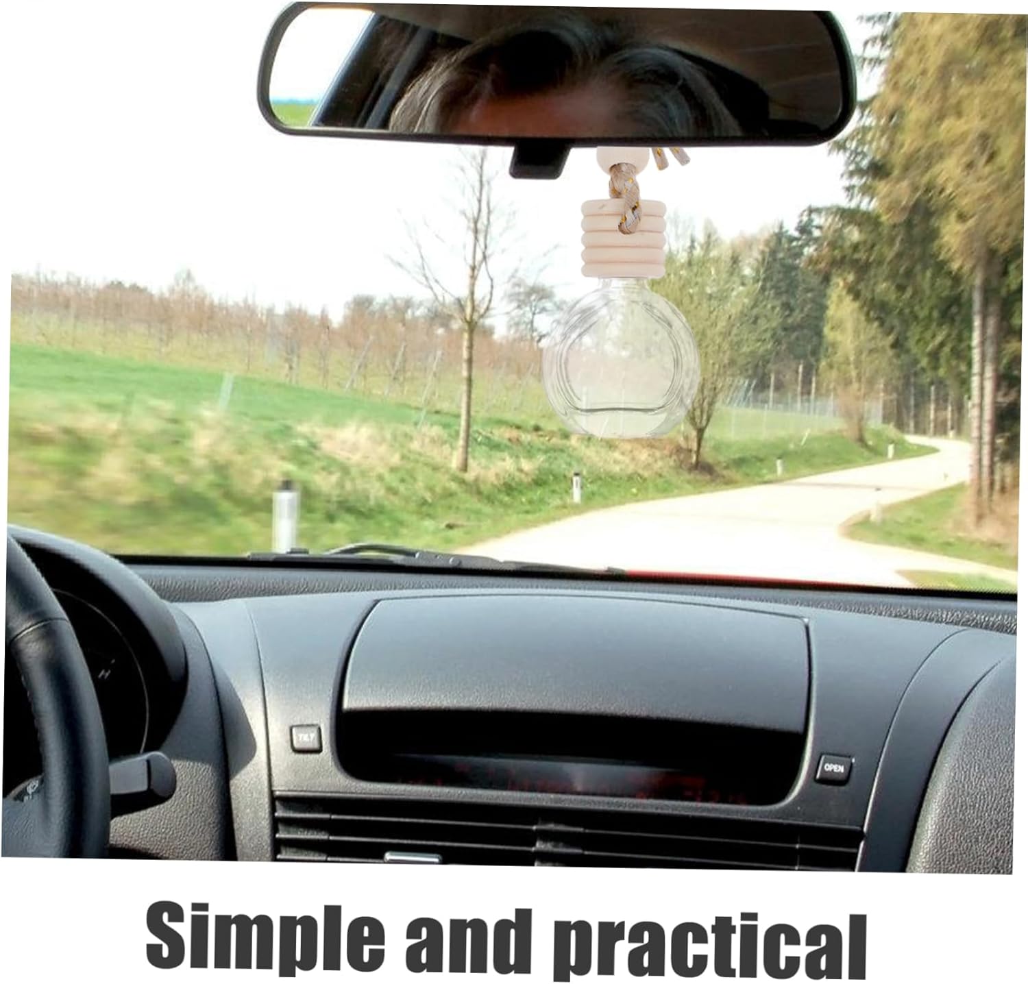 6Pcs Compact Hanging Perfume Bottles for Car Freshness and Home Decor