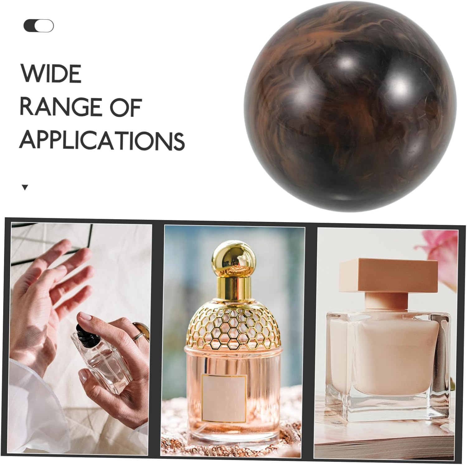 Didiseaon 4pcs Resin Ball Caps for Perfume Bottles
