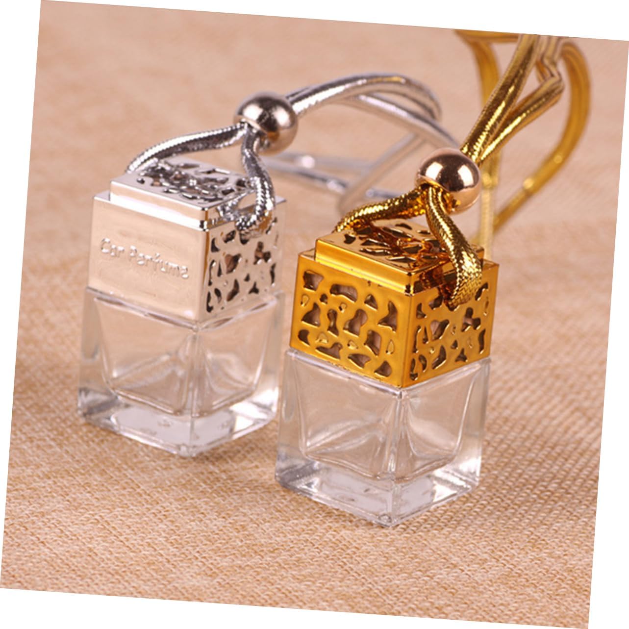 3pcs Glass Perfume Bottle Pendant for Car