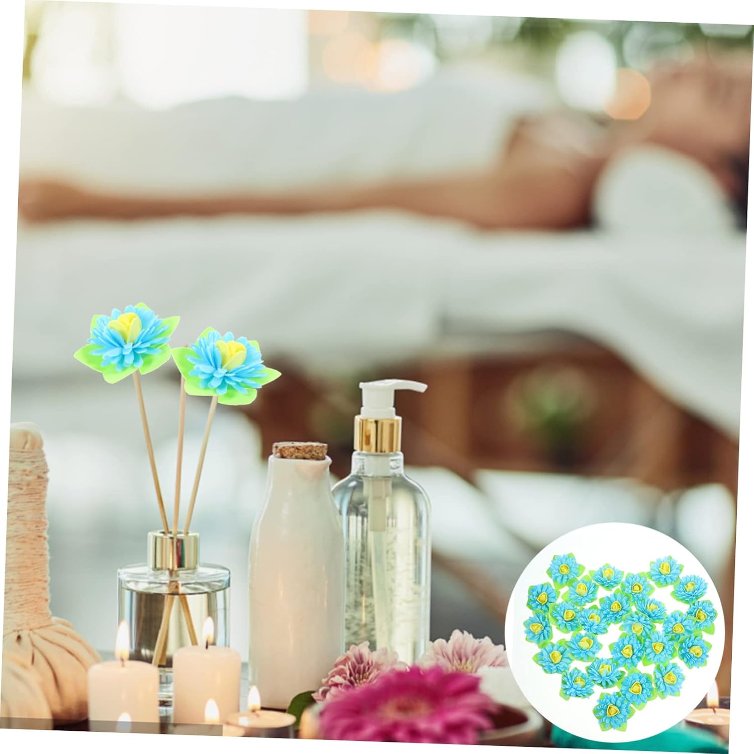 50pcs Artificial Aromatherapy Flowers Diffusers for Home Office Bedroom