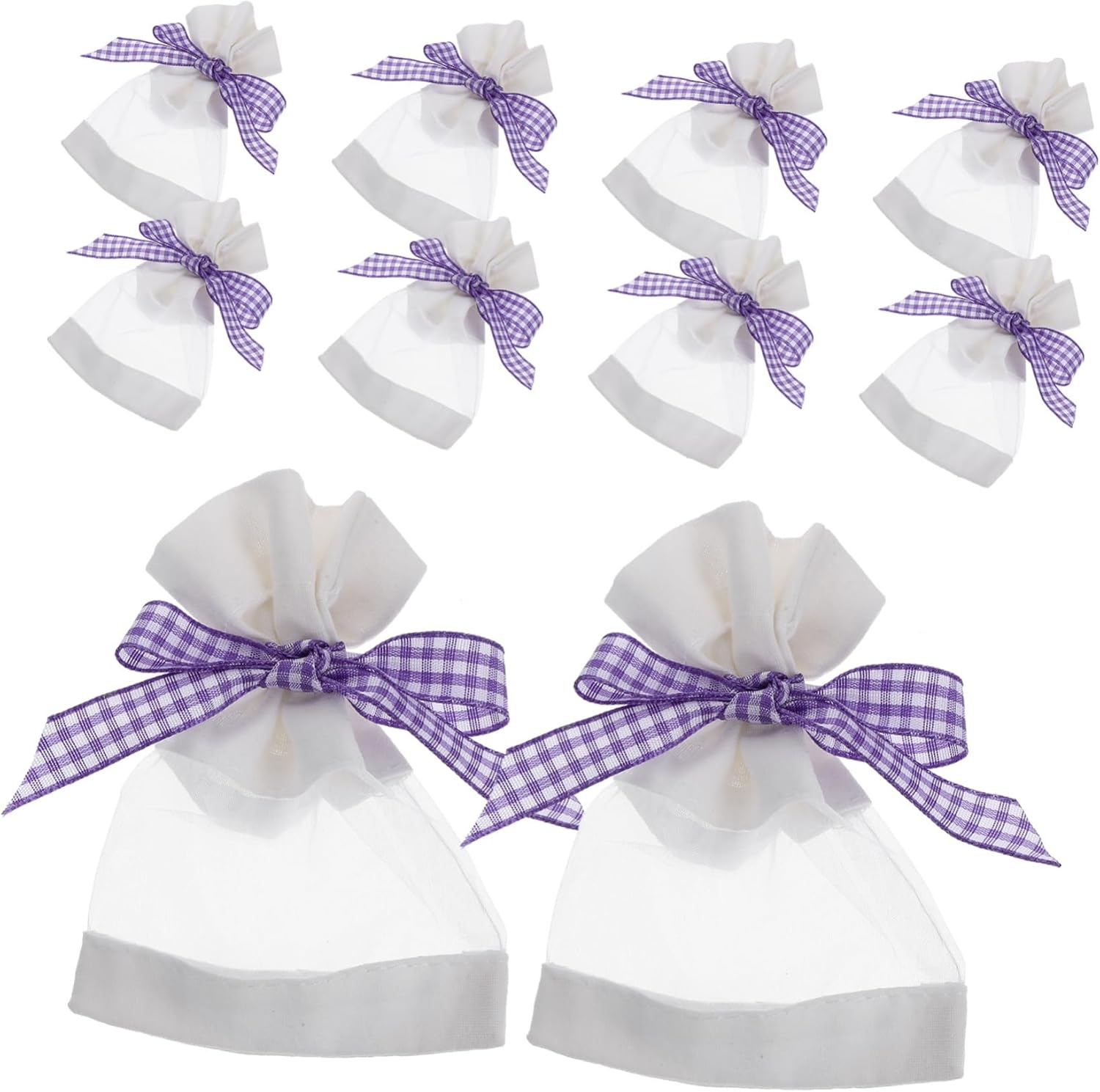 Zerodeko 10pcs Reusable Lavender Sachet Bags for Decorative Use