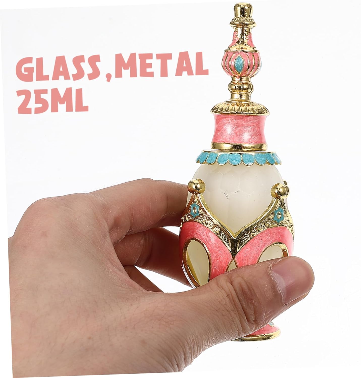 Elegant Vintage Arabian Perfume Bottle Travel Essential Oil Container