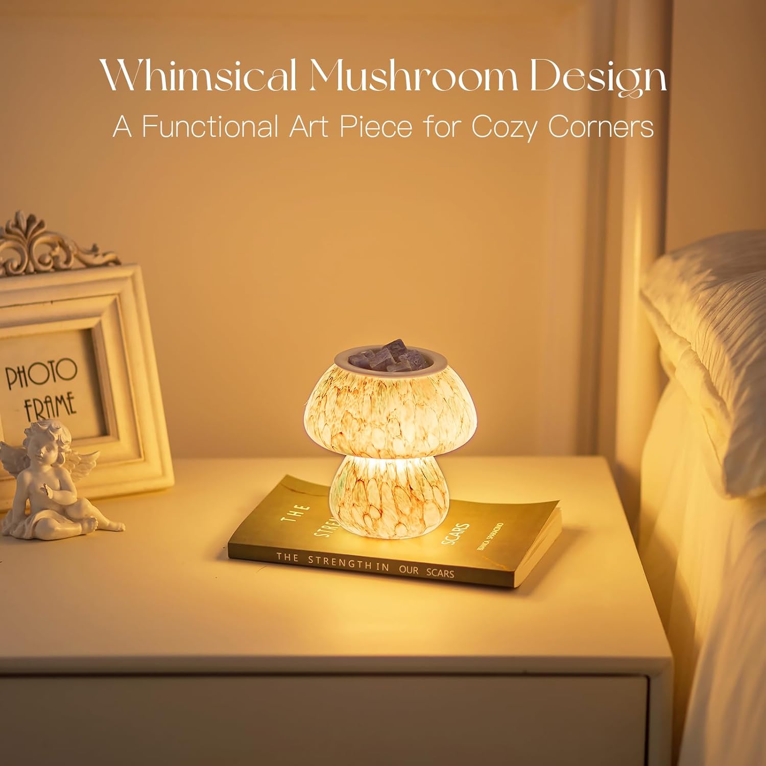 Candeldo Mushroom Wax Melter Warmer with Timer