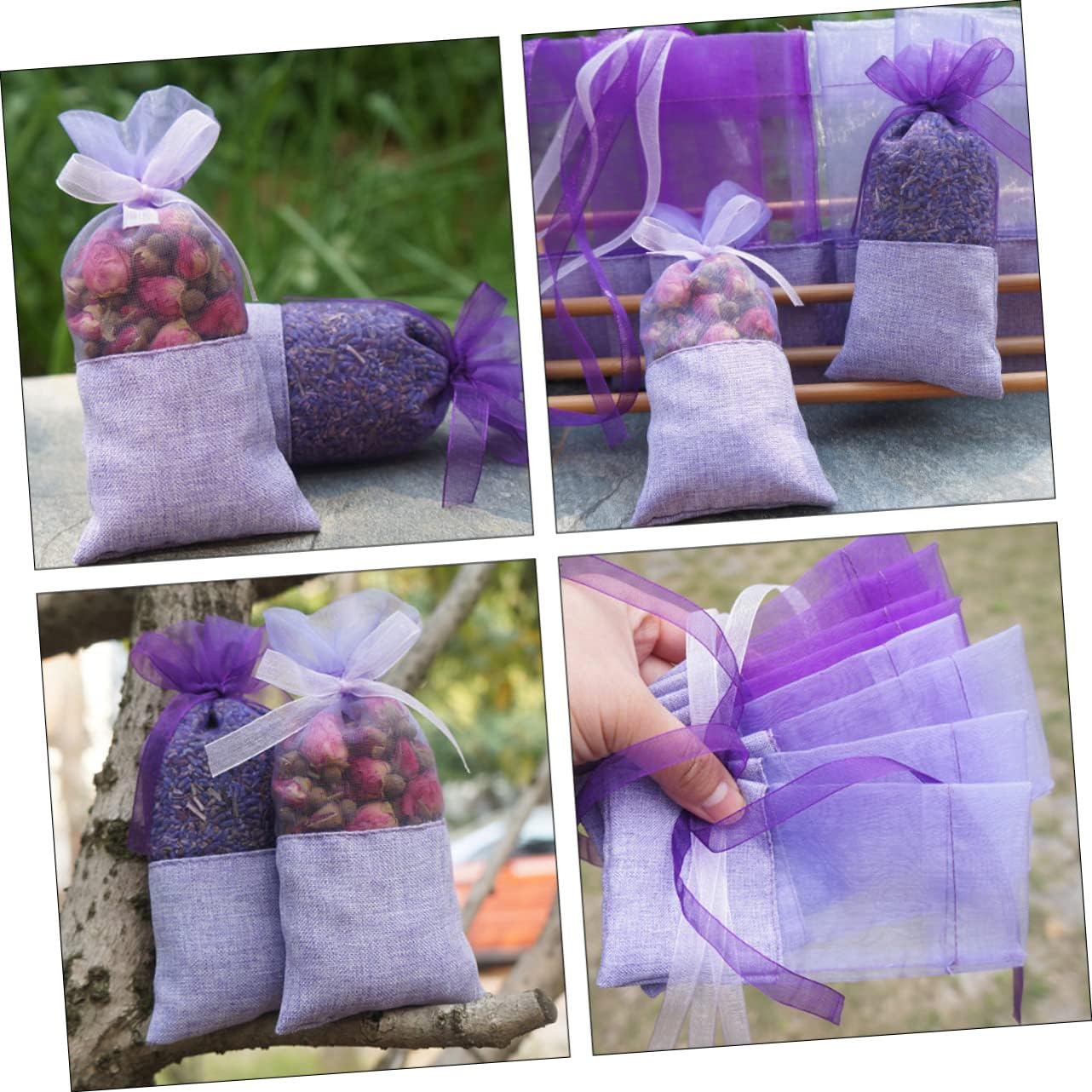 12Pcs Drawstring Fragrance Sachet Bags for Home Car Wardrobe Storage