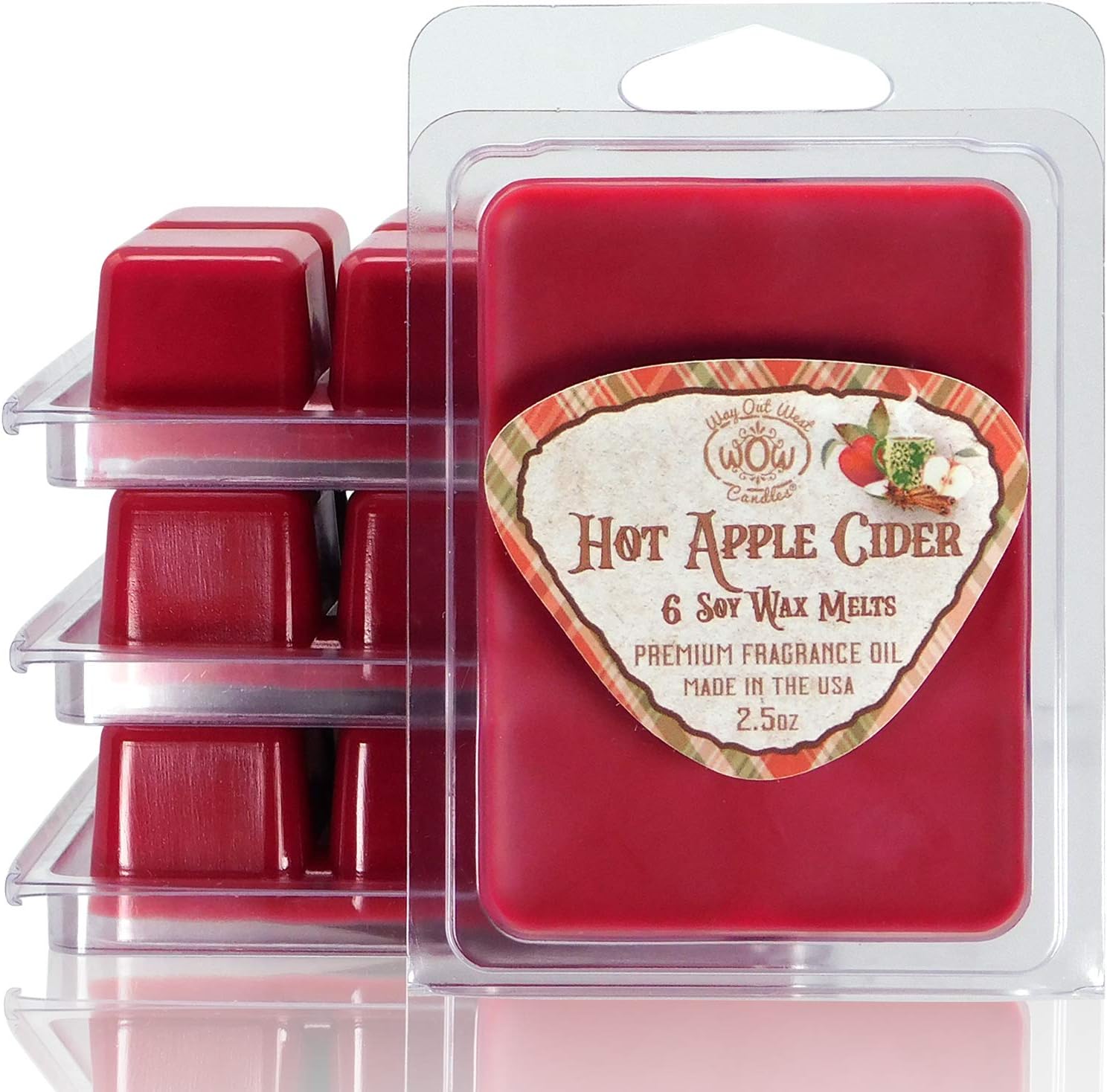 Way Out West Candles Hot Apple Cider Wax Melts 4 Pack
