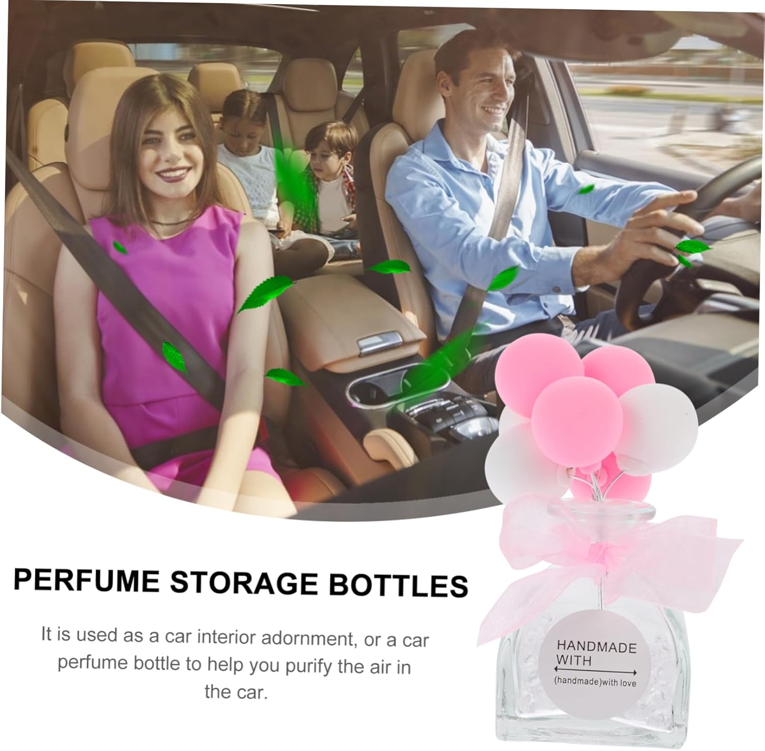 Ciieeo 3pcs Aromatherapy Car Perfume Decorative Balloon Storage Bottles