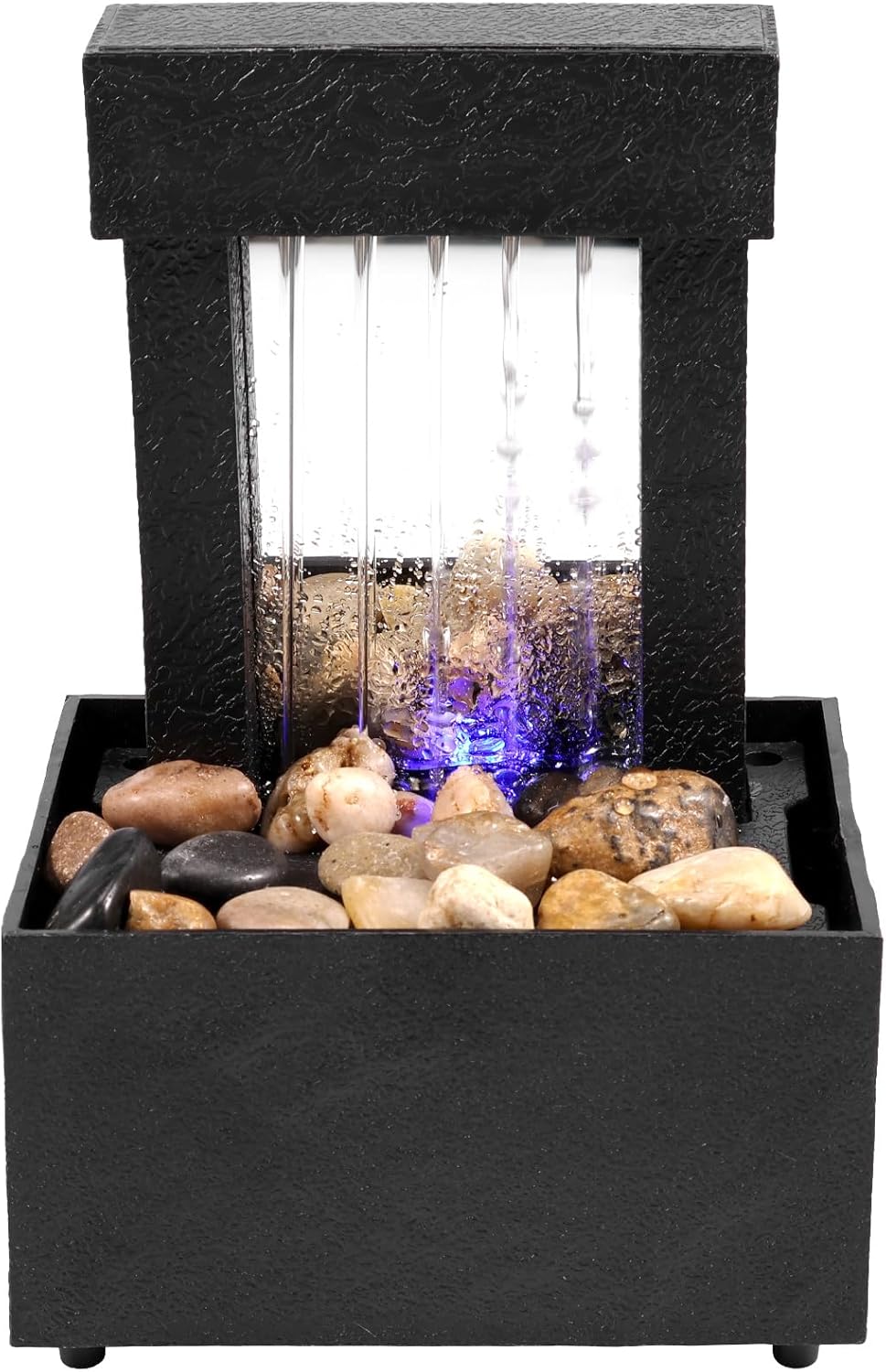 Indoor 4-Tier Waterfall Fountain with Soft LED Light
