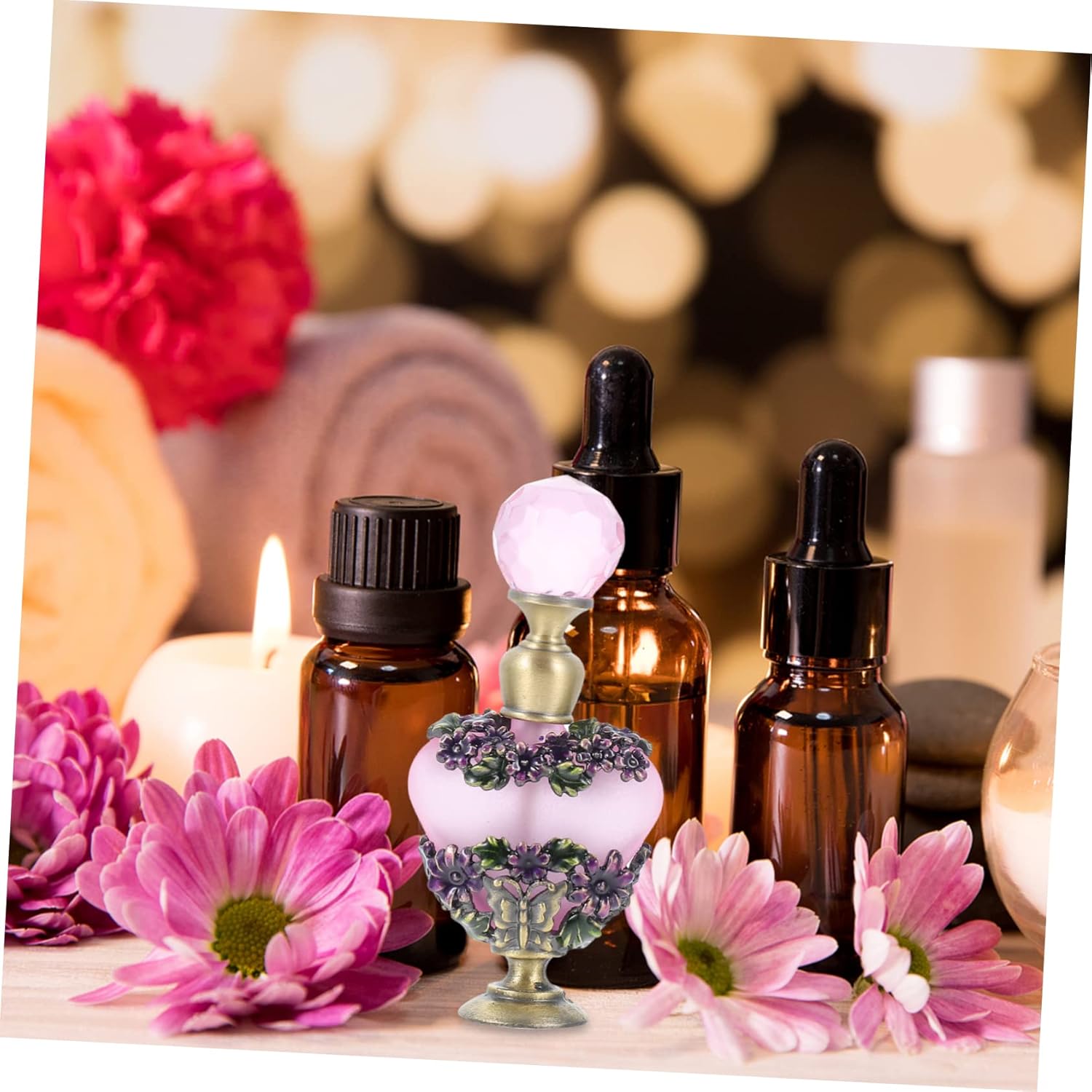 Middle East Style Glass Perfume Bottle for Travel and Decor