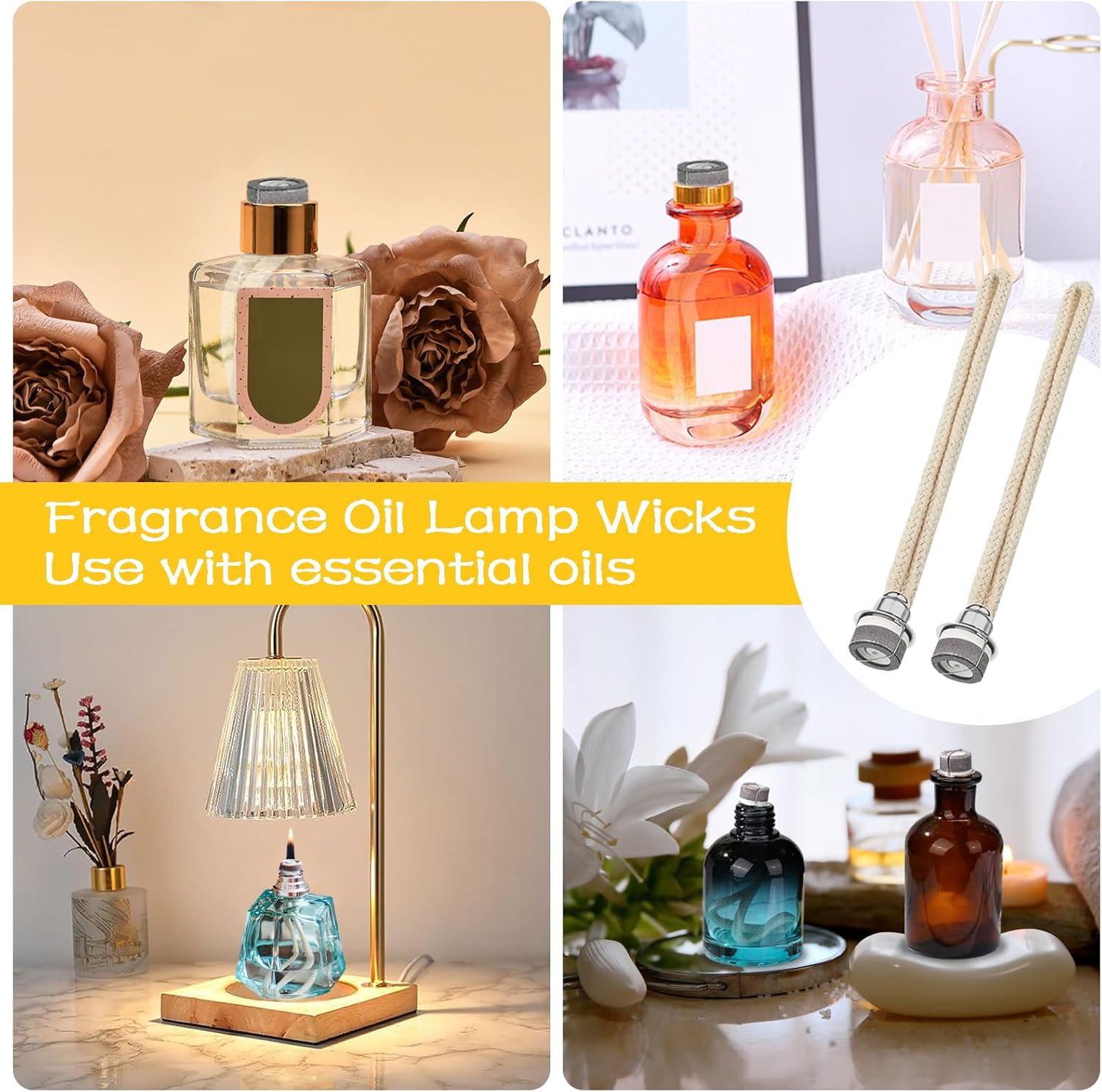HiFANCY 2PCS Oil Lamp Wicks for Fragrance Lamp