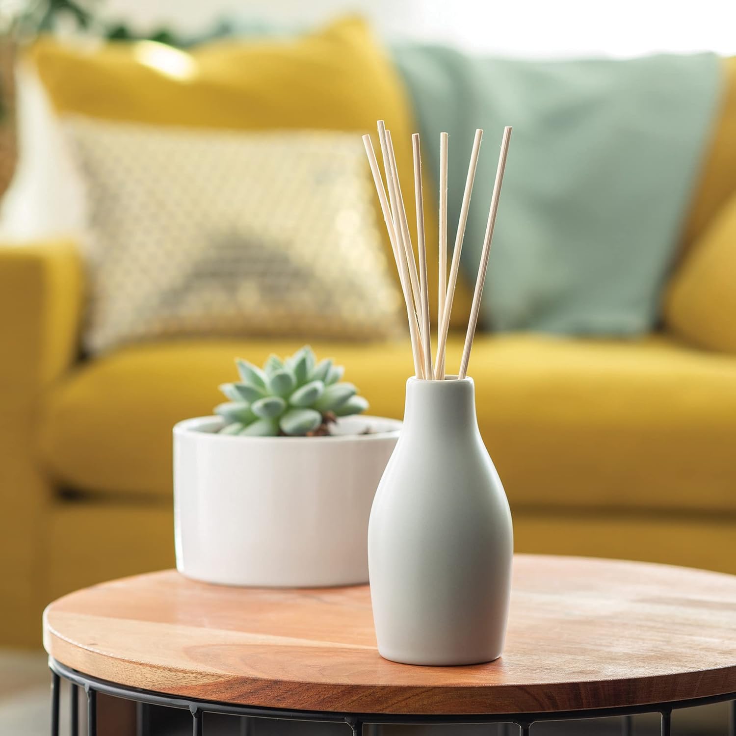 Candle Warmers Etc Ceramic Reed Diffuser with Sweet Love Spell Fragrance