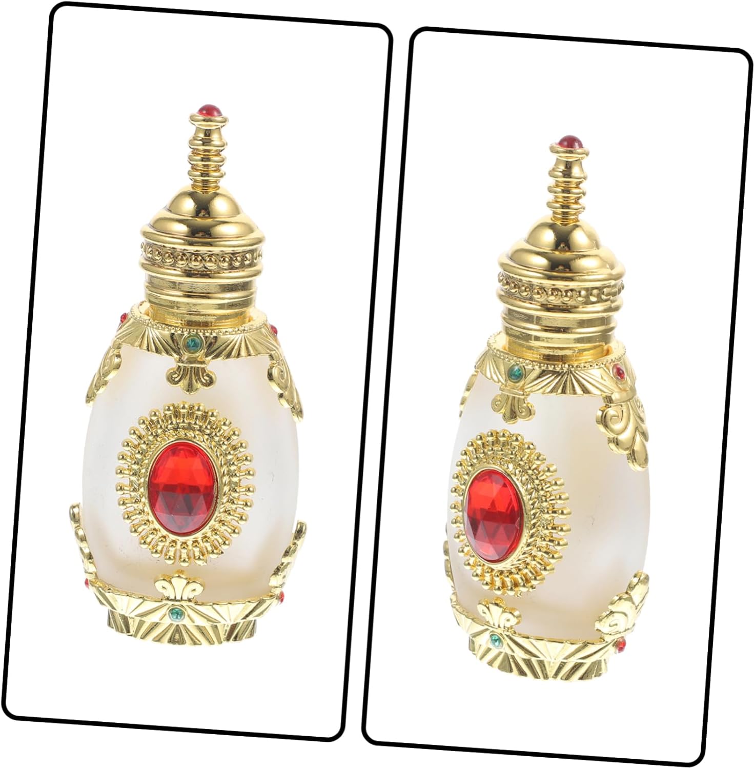 Exotic Style Refillable Perfume Bottle with Rhinestone Design
