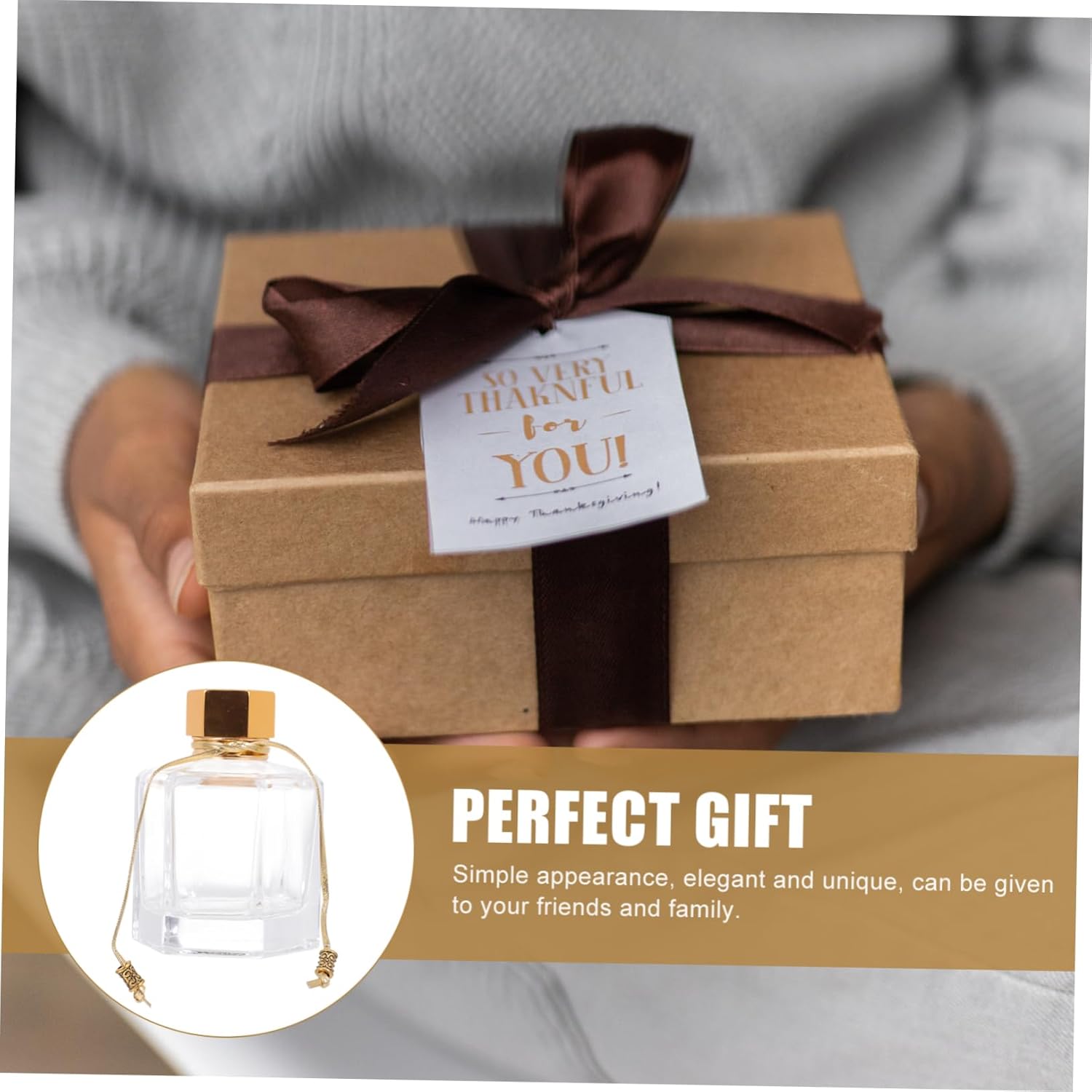2Pcs Glass Aromatherapy Bottles for Home Office Spa and Events