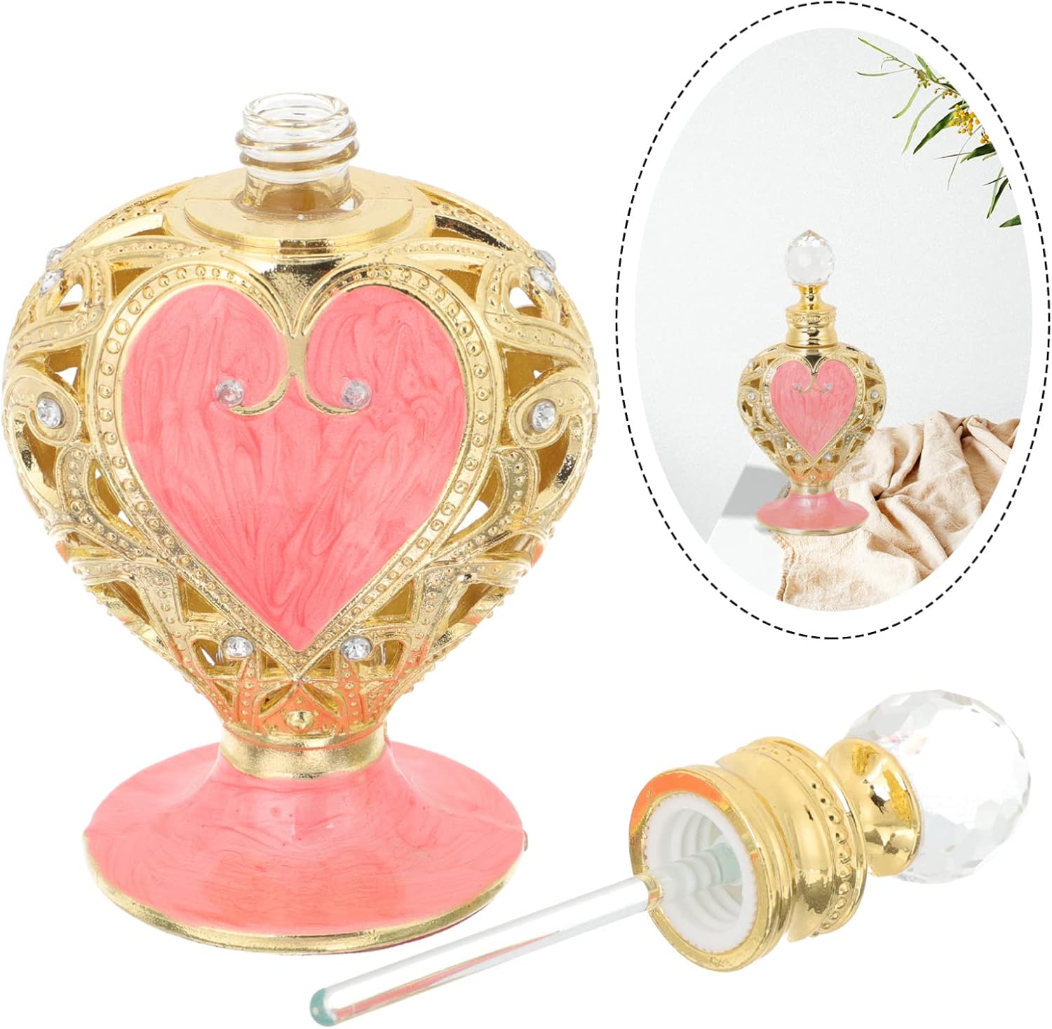 Yardenfun Empty Perfume Bottle for Essential Oil Aromatherapy Arabian Style