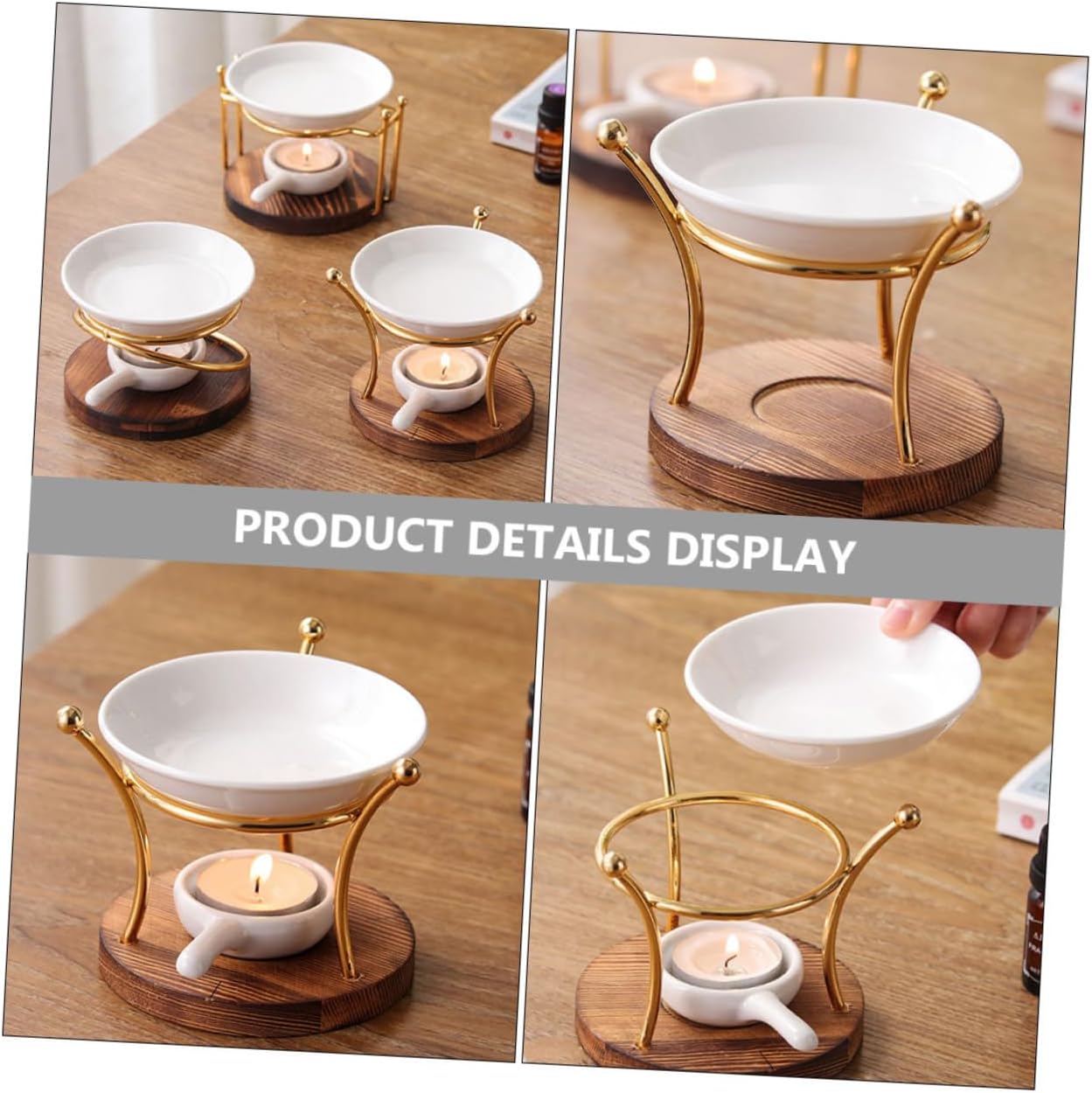 VALICLUD Scented Essential Oil Burner with Tealight Holder