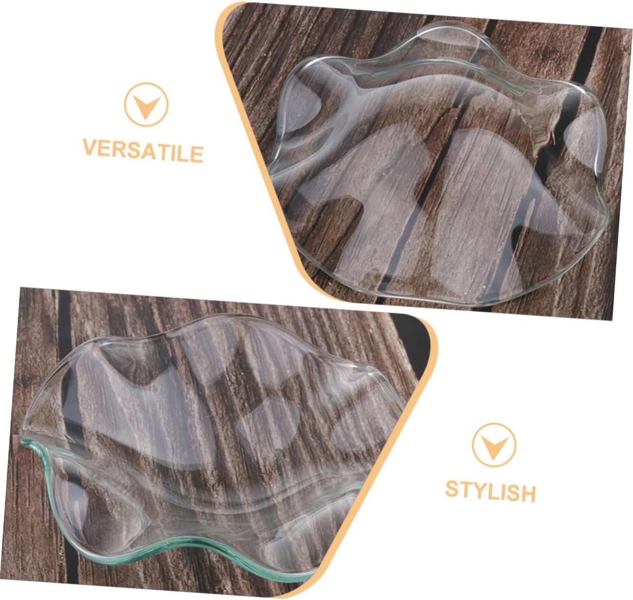 Zerodeko 3 Pcs Glass Candle Holder Replacement Dish