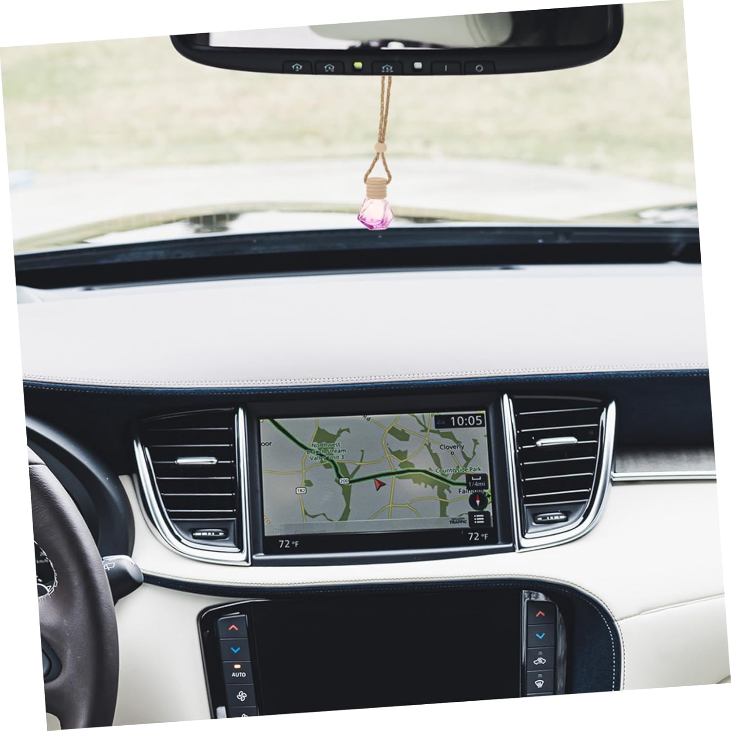 5Pcs Car Hanging Perfume Diffuser Bottles with Lid and String for Rearview Mirror Decor