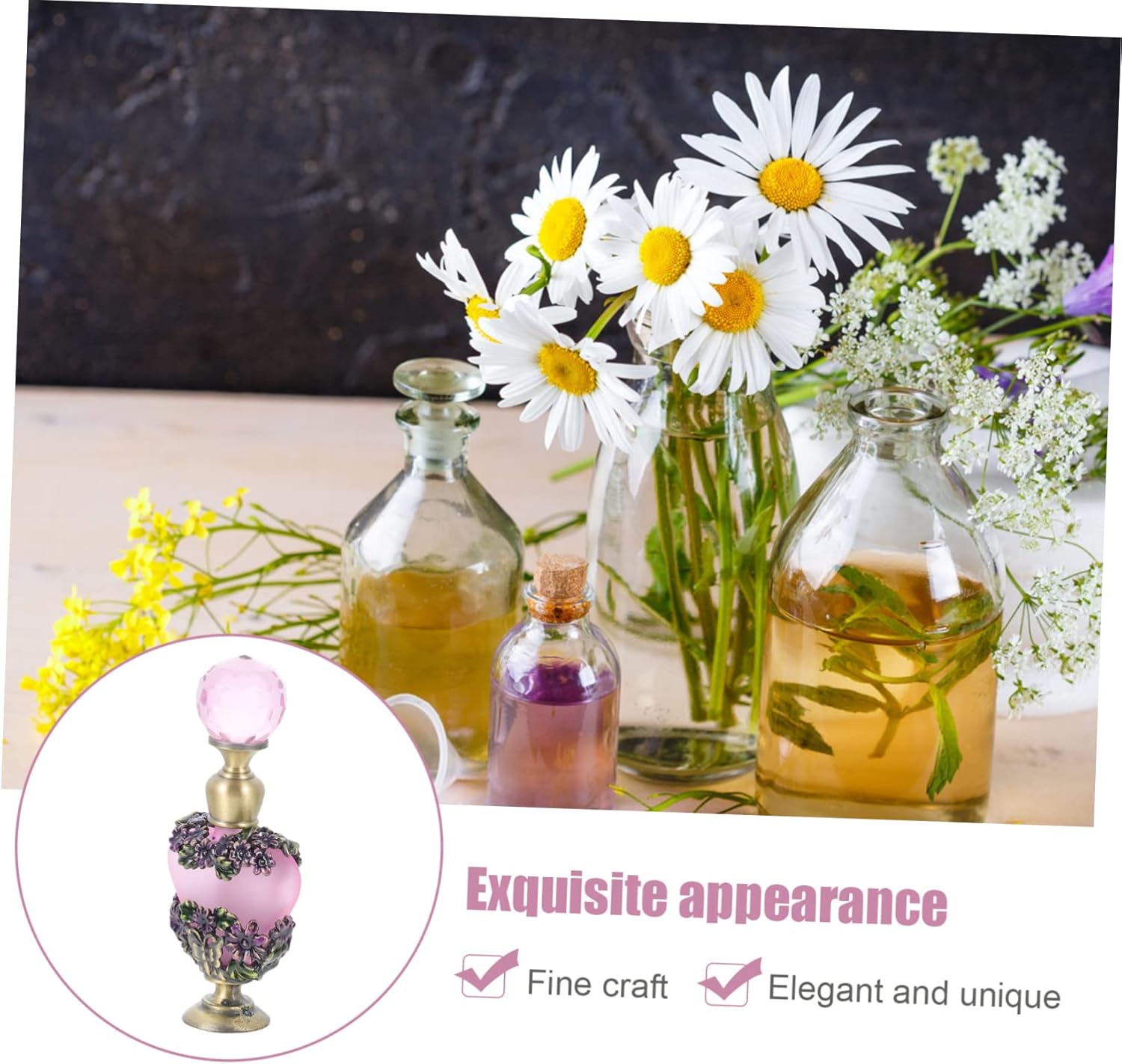 FRCOLOR Vintage Middle East Style Perfume Decor Bottle