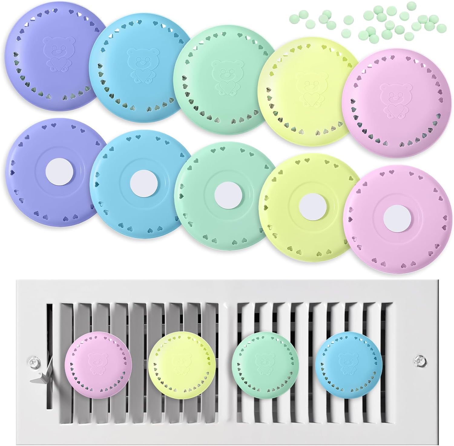 10 Pcs Solid Air Freshener Diffuser Vent Beads