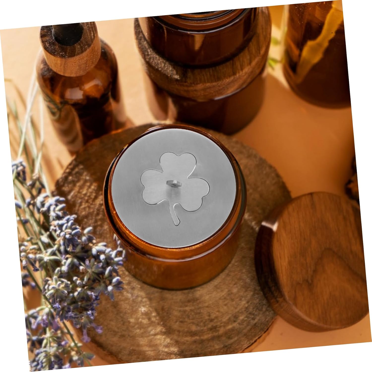 Zerodeko Candle Vessel Cap Stainless Steel Aromatherapy Lid