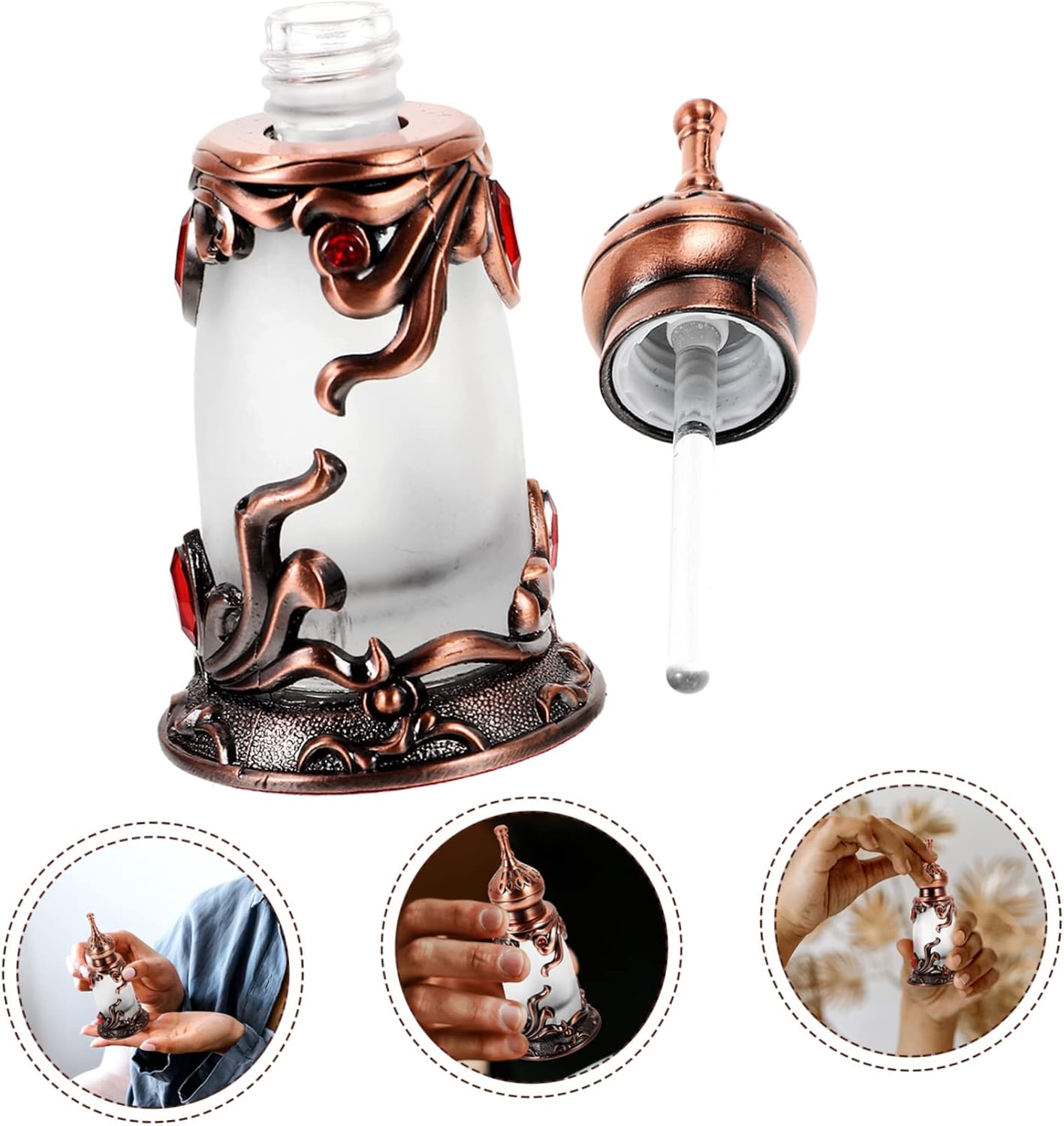SOIMISS Portable Vintage Perfume Flask for Travel and Home Decor