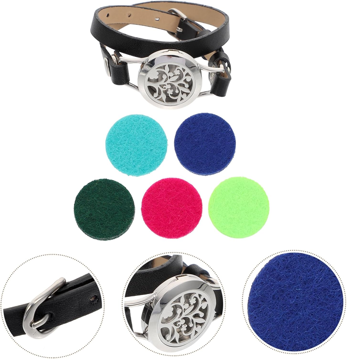 1Set Chic Hollow Out Perfume Diffuser Bracelet for Women