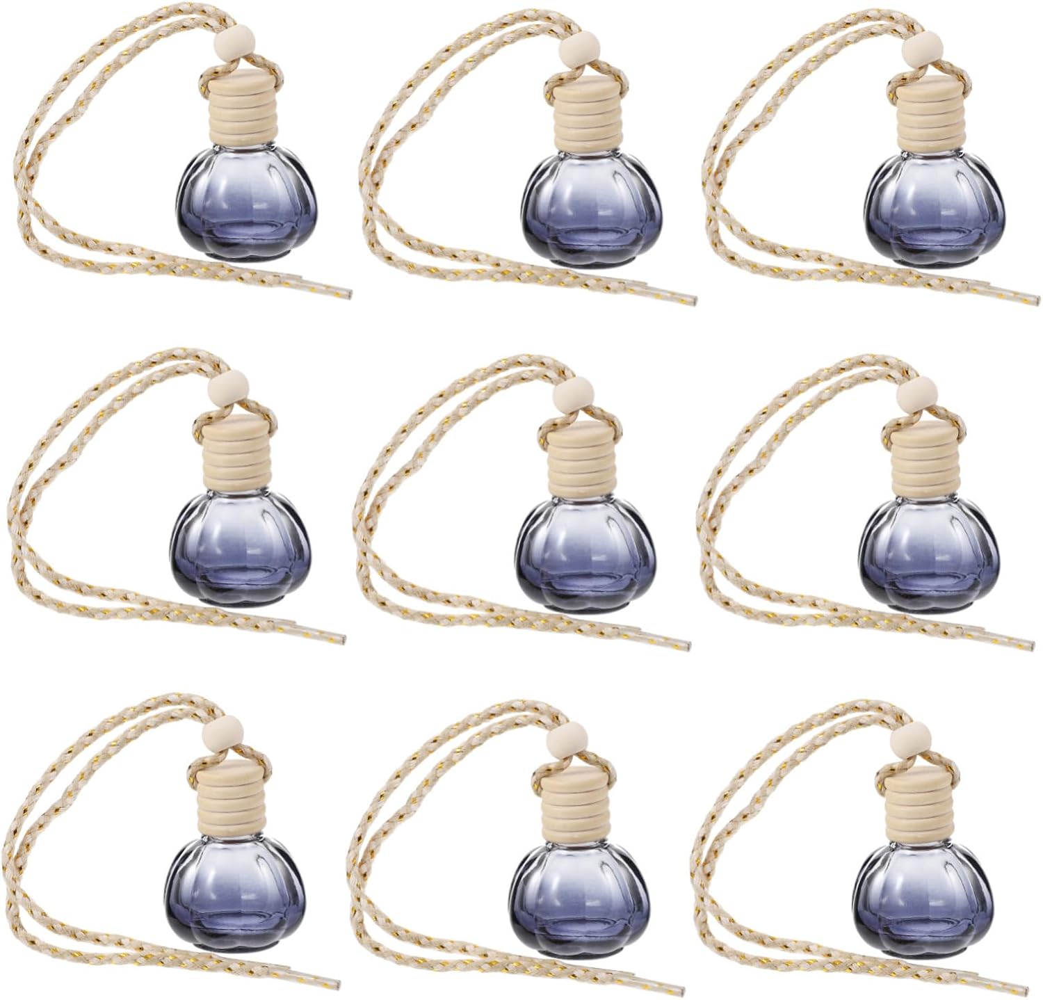 VOSAREA 10Pcs Car Hanging Perfume Bottles Aromatherapy Decor