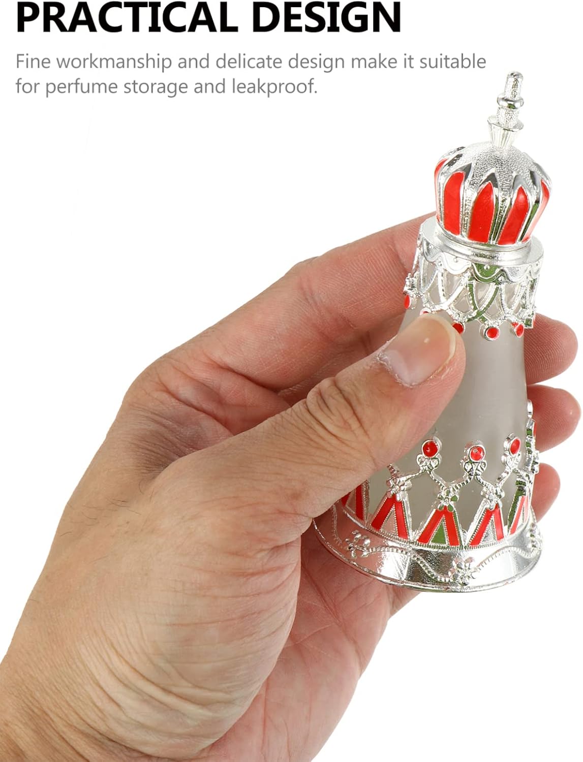 1pc Elegant Refillable Glass Perfume Bottle for Travel and Home Use