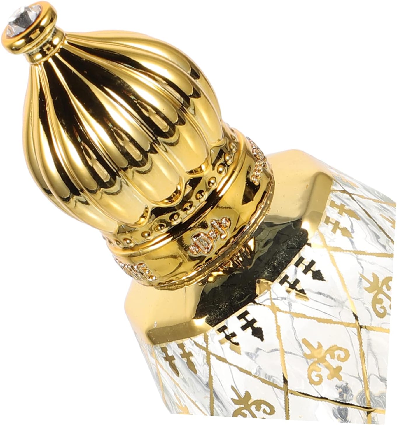 Cabilock 8ml Refillable Middle Eastern Gold Crown Aroma Bottle