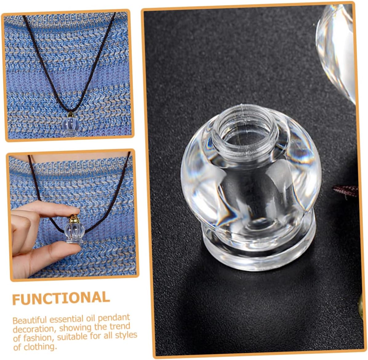 Elegant Essential Oil Diffuser Pendant Necklace