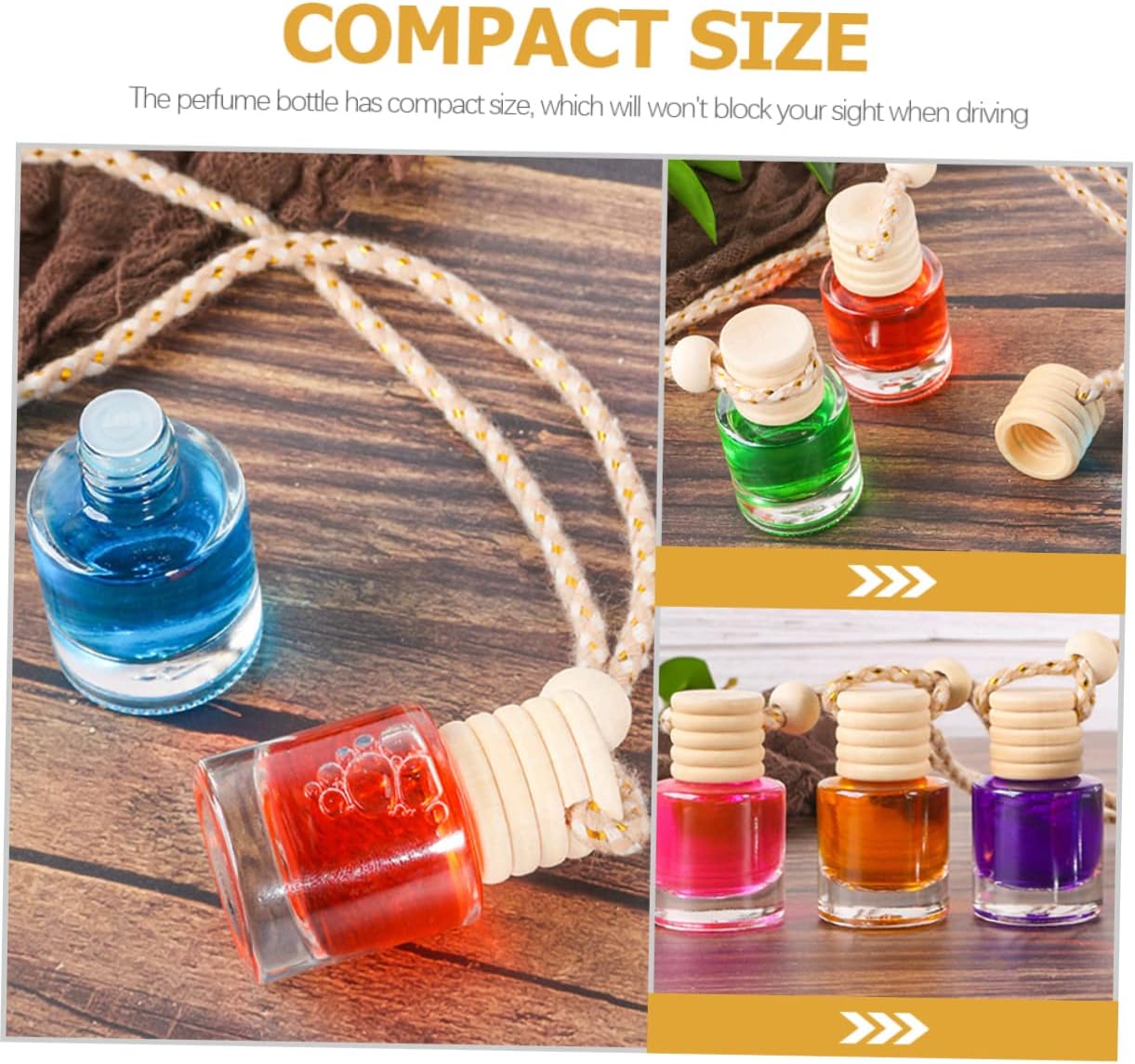 Cabilock 12pcs Hanging Bottles for Car Diffusion and Home Decor