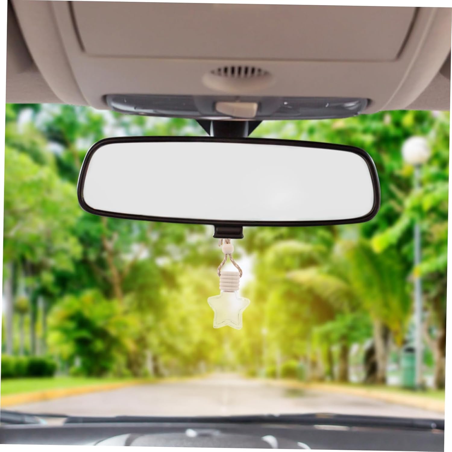 PartyKindom 2pcs Car Freshener Bottles Aromatherapy Hanging Pendant Empty Perfume Bottle for Car Decor