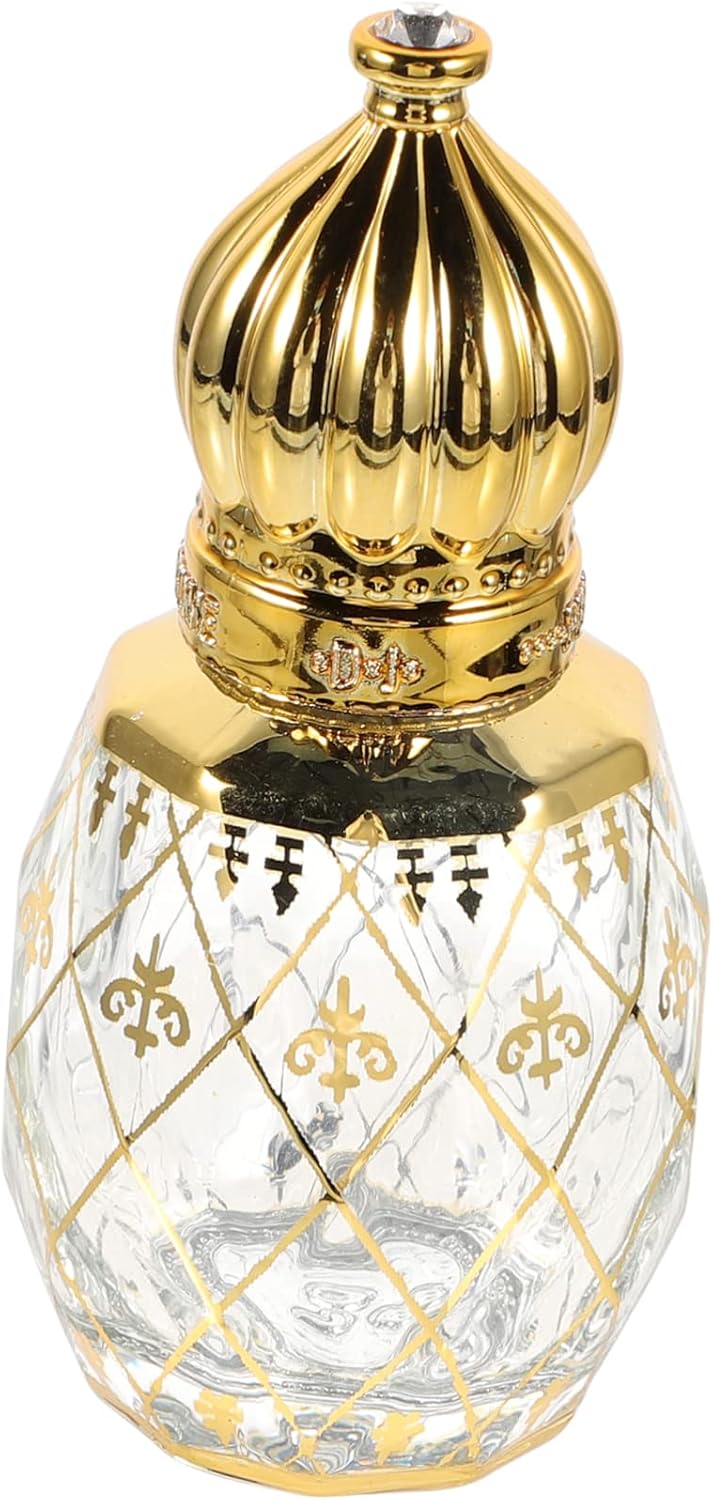 Happyyami Arab Style Perfume Bottle Decorative Essential Oil Storage