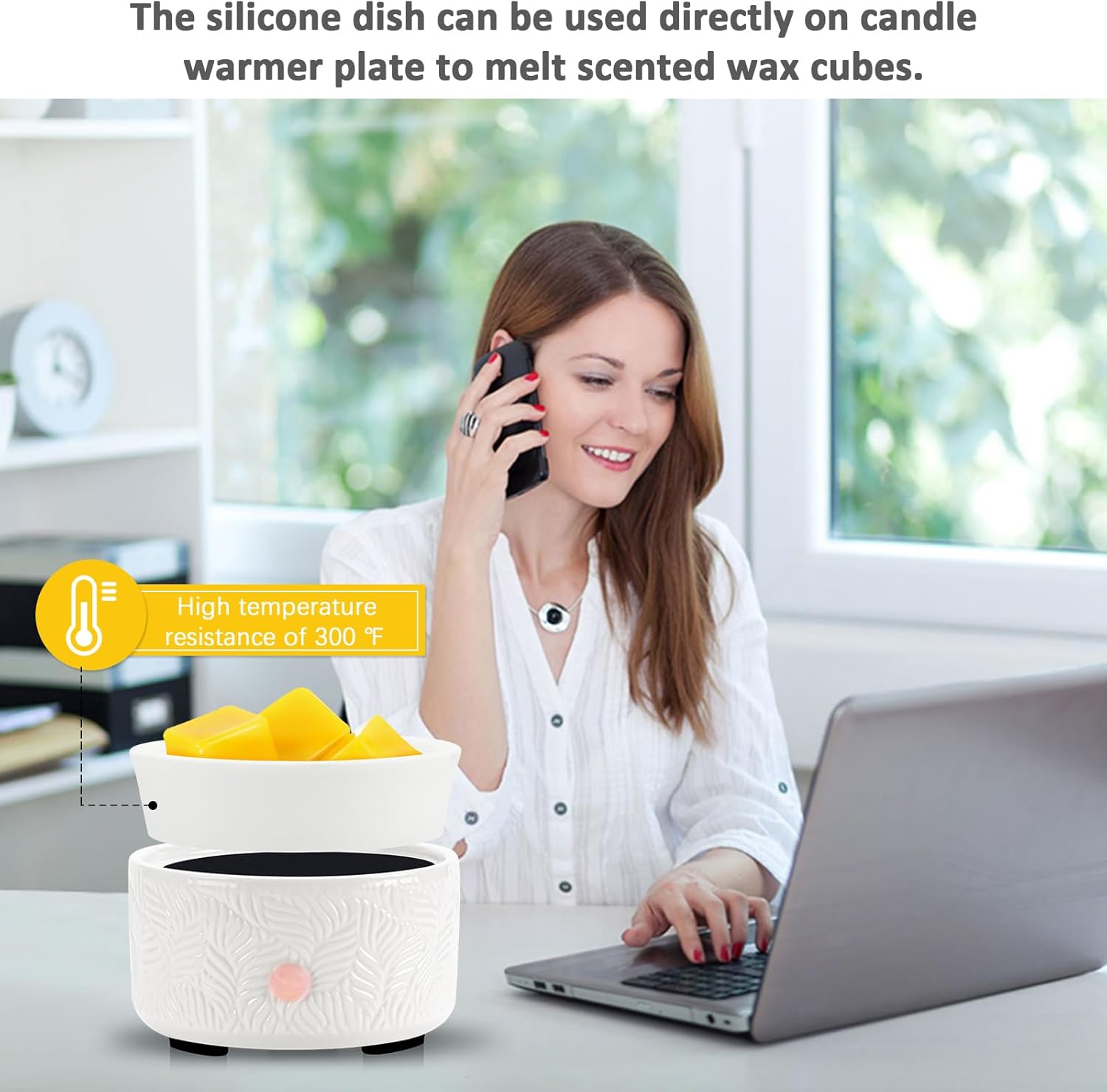 Bobolyn Silicone Wax Warmer Liners 2Pcs Reusable Leakproof