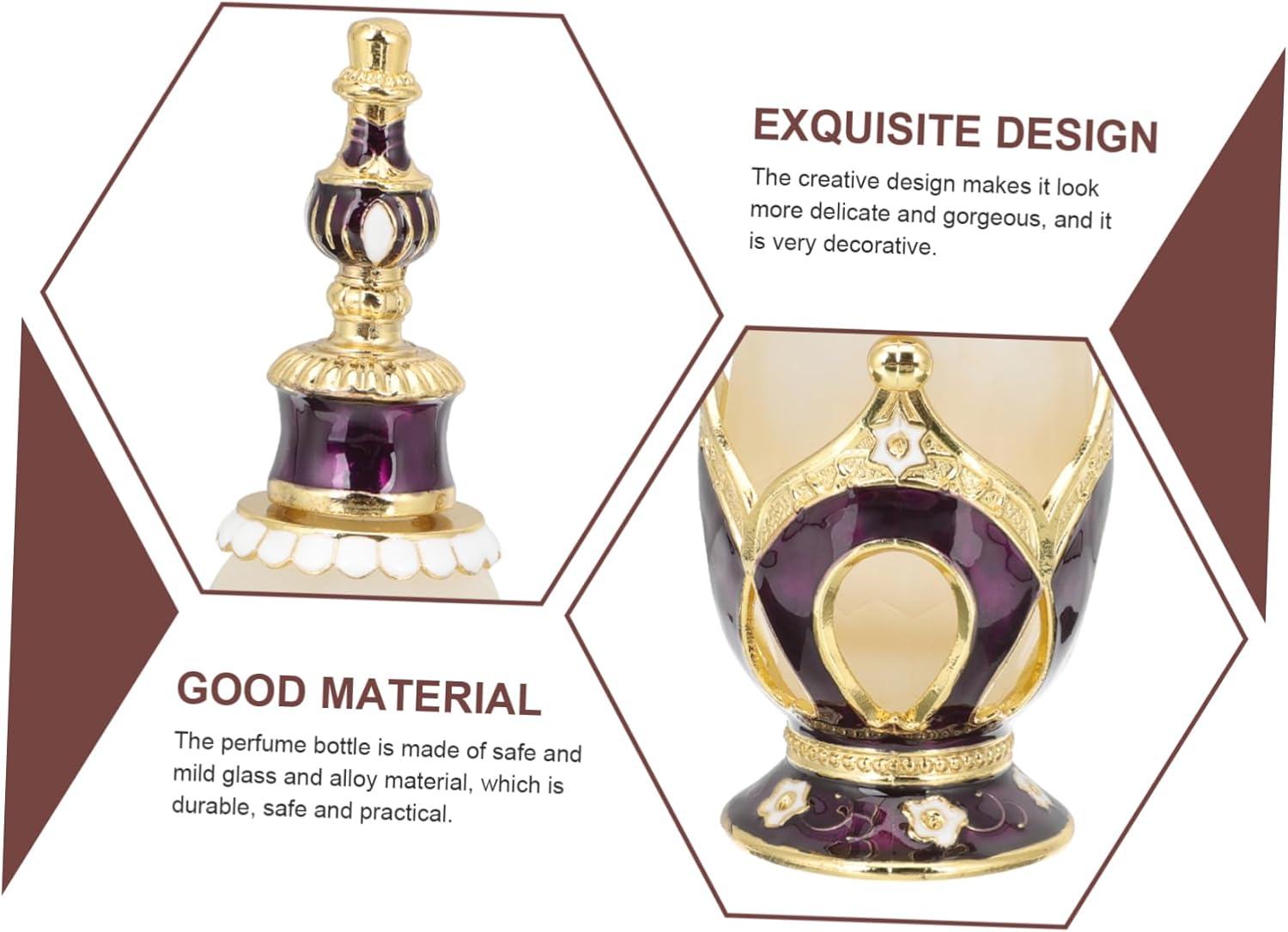 EPIGEIST Glass Perfume Bottle Set 3-Pack for Essential Oils and Travel