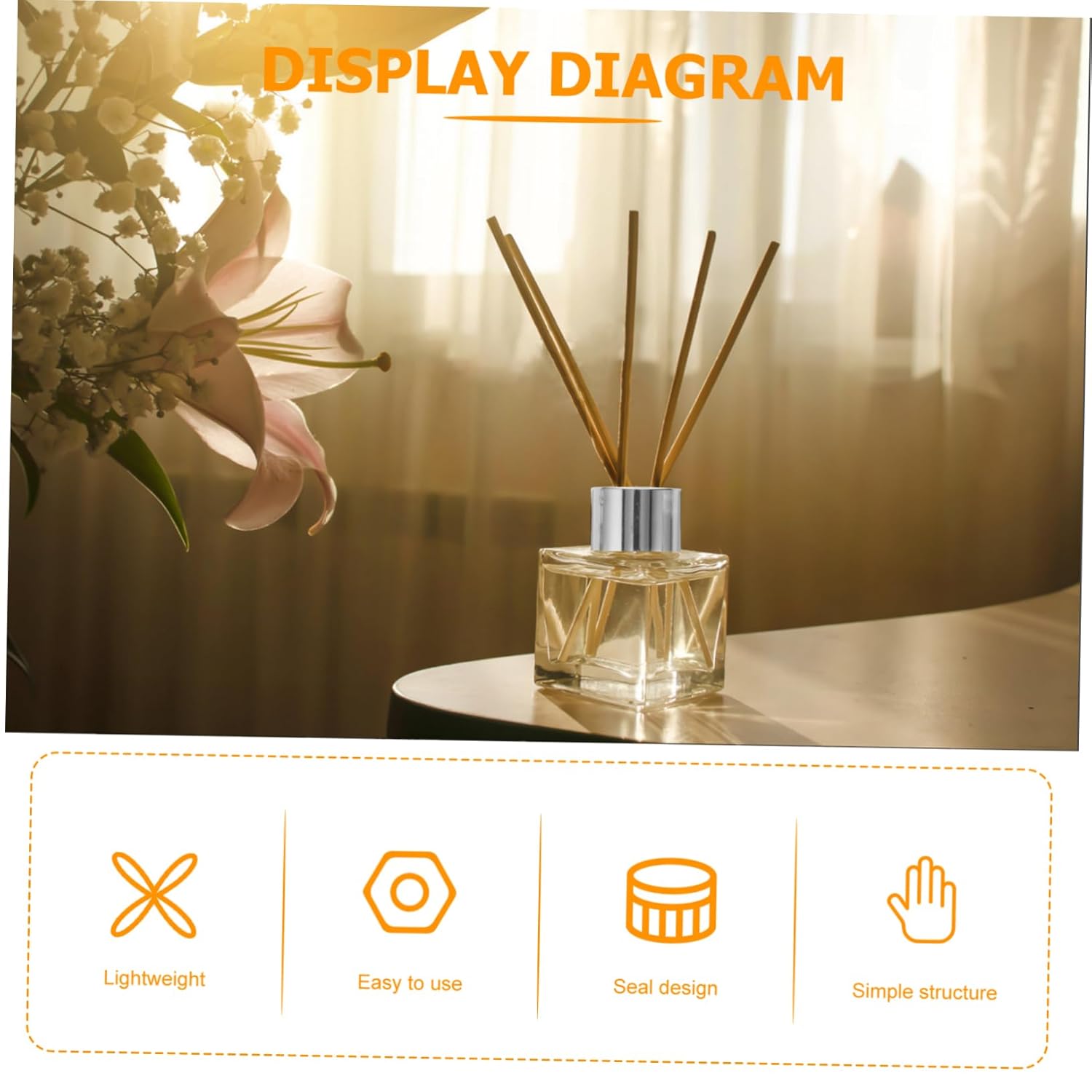 10pcs Refillable Diffuser Bottle Caps for Fragrance