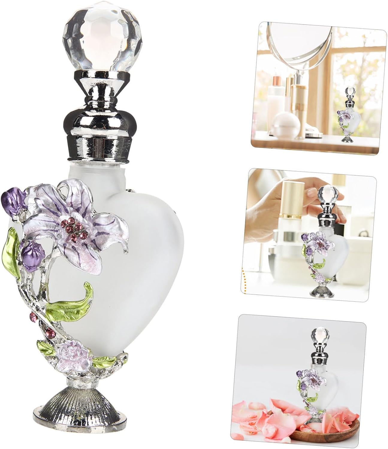 ERINGOGO Vintage Style Perfume Bottle 10ml Glass Aromatherapy Container
