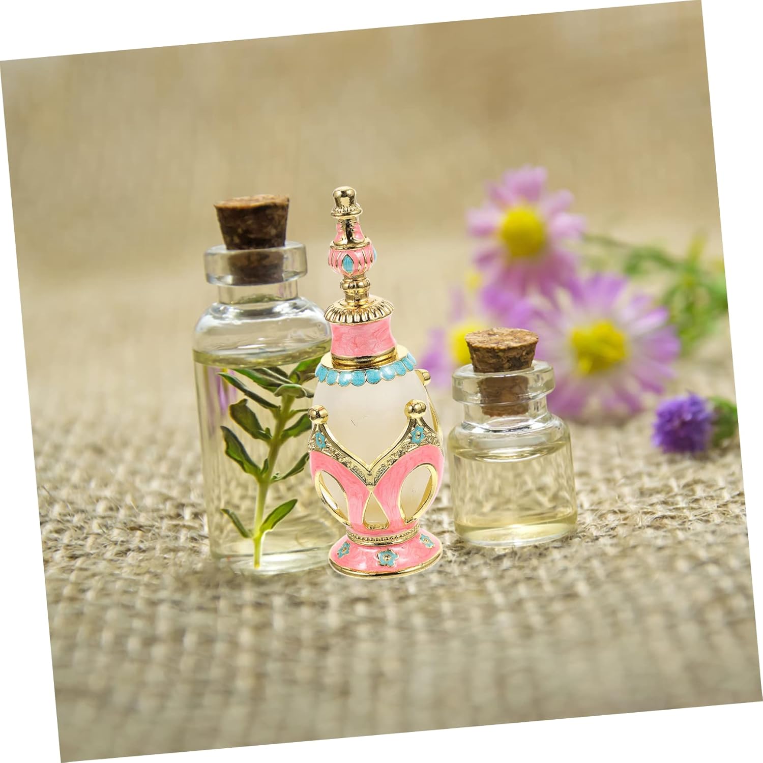 Middle Eastern Perfume Bottle 100ml Empty Aroma Container for Essential Oils Refillable