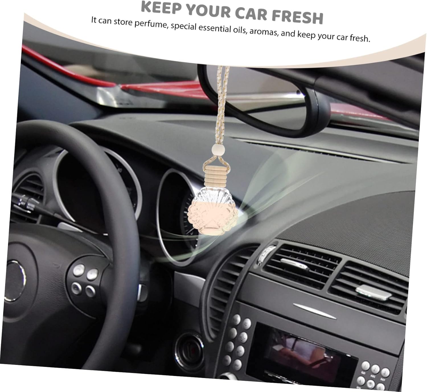 PRETYZOOM 6Pcs Hanging Perfume Bottle for Car and Home Decor
