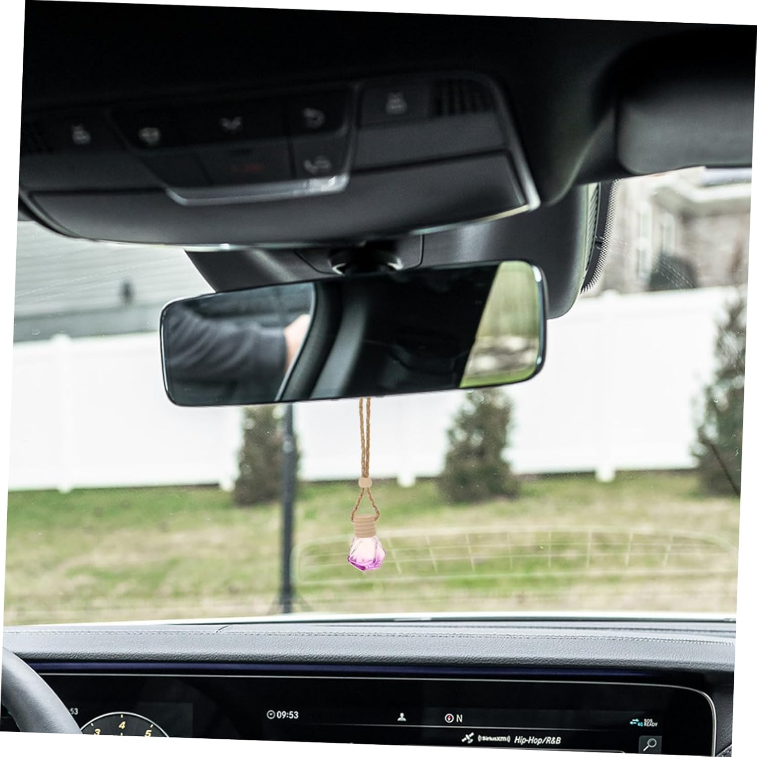 5Pcs Car Hanging Perfume Bottle Pendant with String Refillable Essential Oil Diffuser Ornament