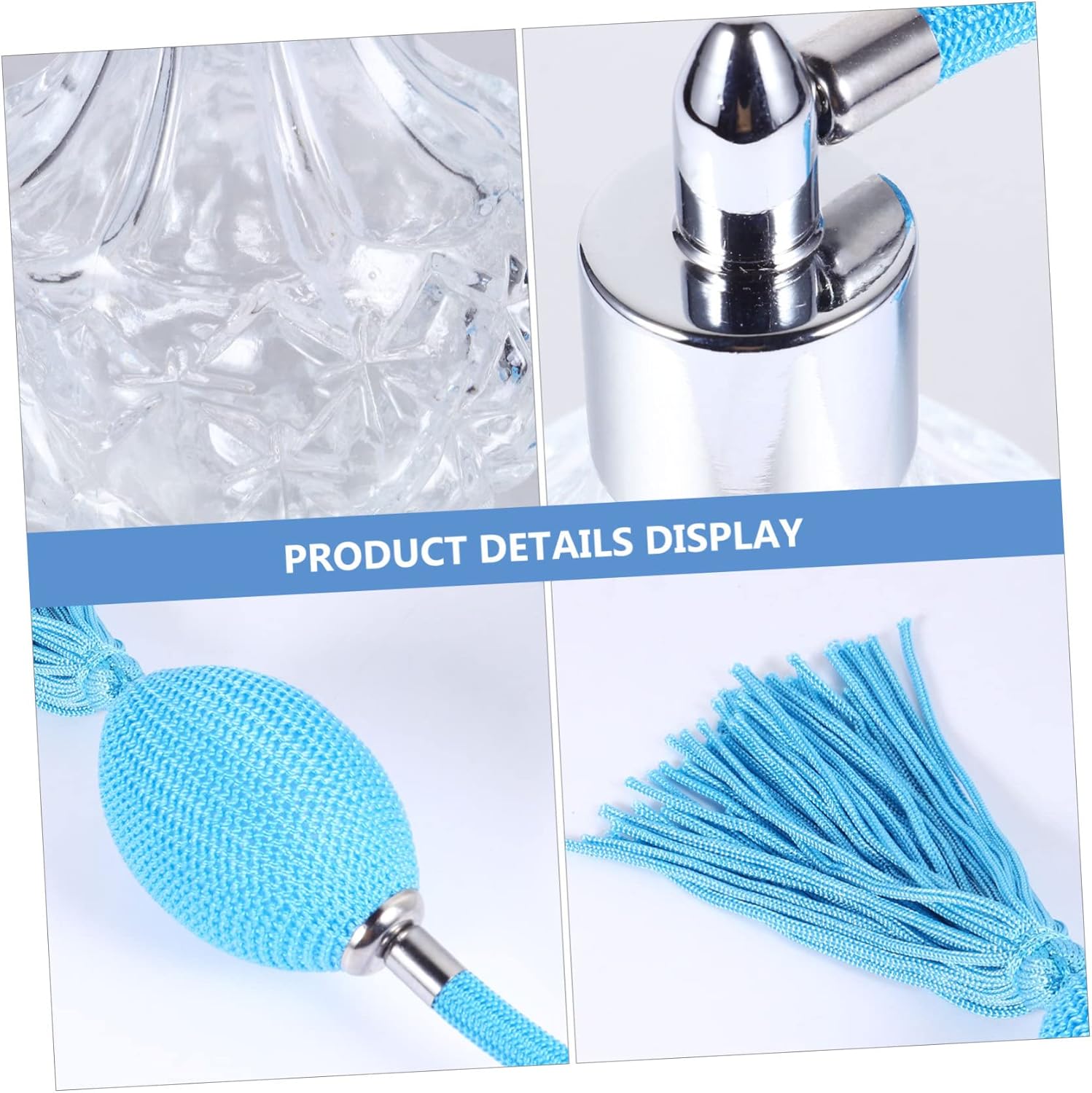 Refillable Glass Perfume Bottle with Long Spray Tassels