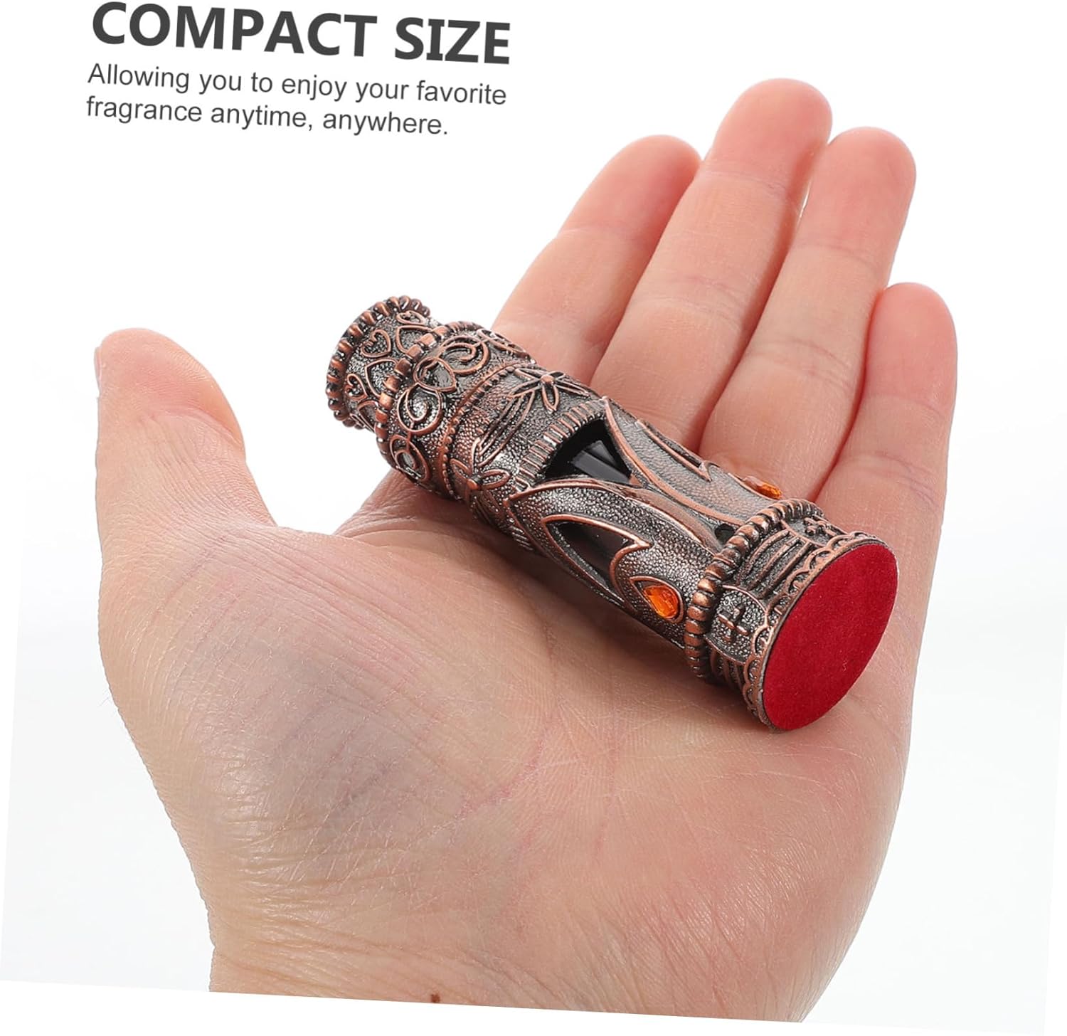 Portable Vintage Refillable Perfume Bottle for Travel Daily Use Durable Glass Design Compact Fragrance Atomizer