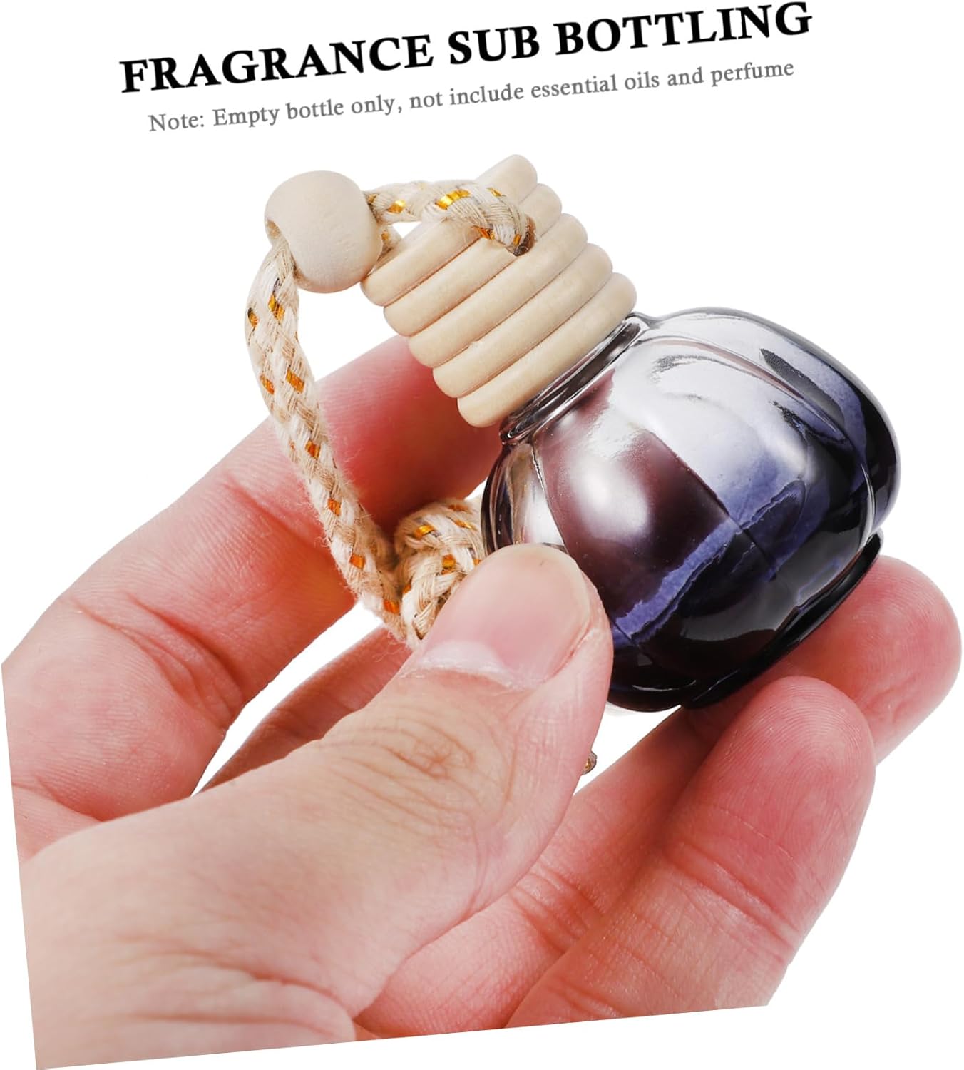 VOSAREA 10Pcs Car Hanging Perfume Bottles Aromatherapy Decor