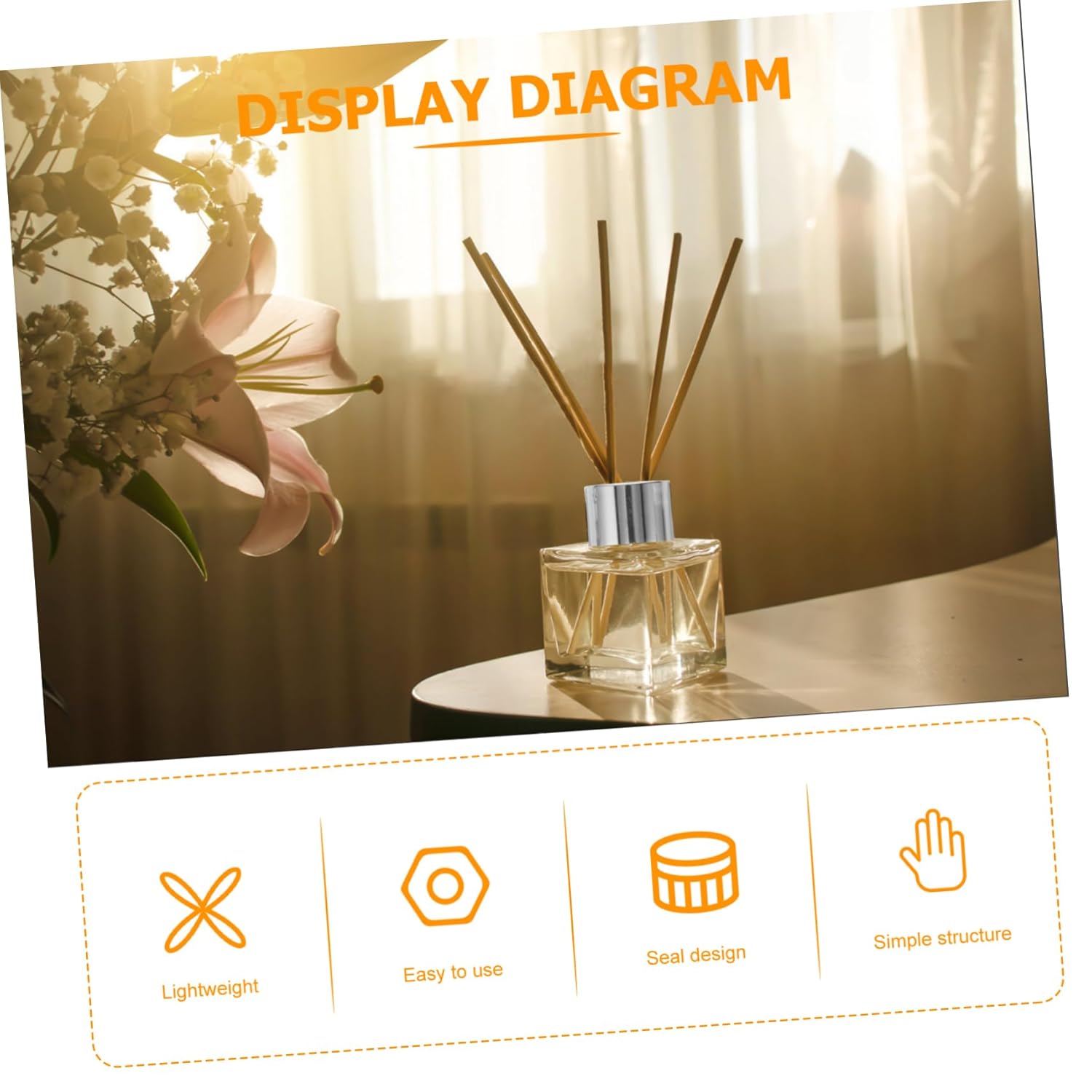 MERRYHAPY 10pcs Fragrance Diffuser Bottle Caps Replacement Lids for Home Office Car